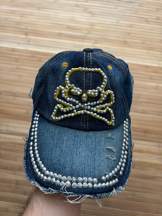 Skull Denim Hat (one size)