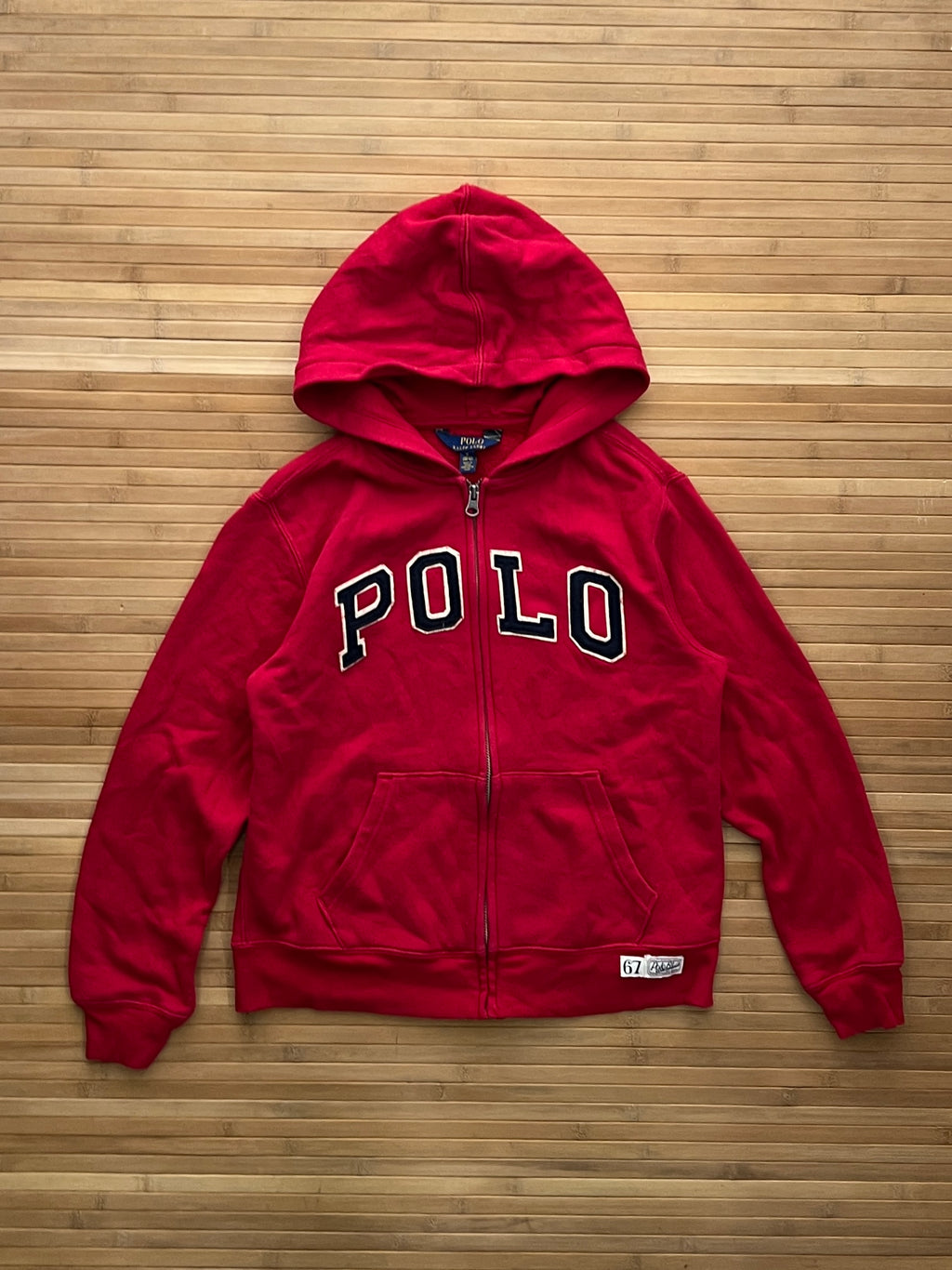 Polo Zip Up Hoodie (Xs)