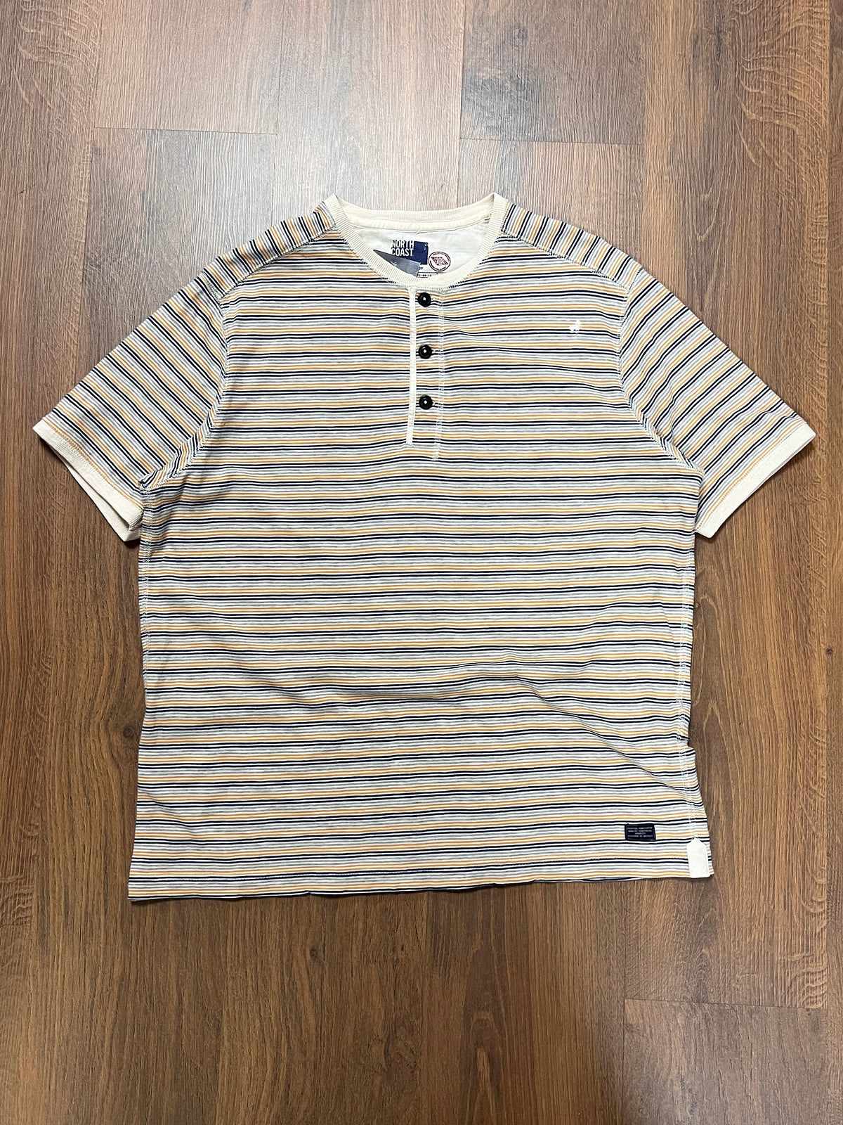 Stripped Henly T-Shirt (L)