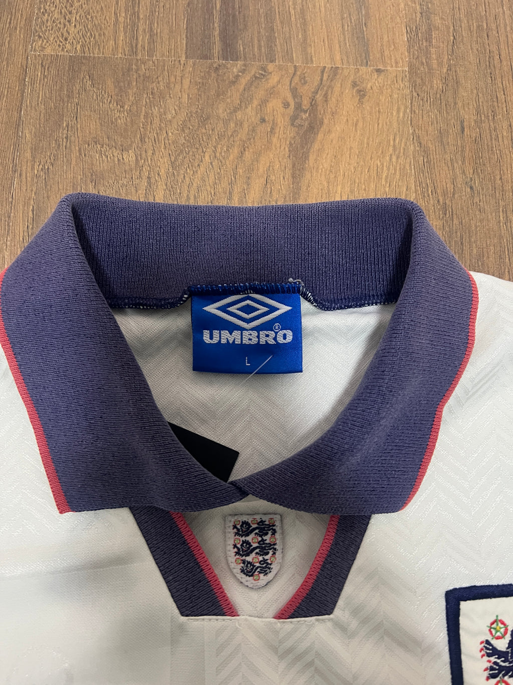 England 1993-95 Home Jersey (L)