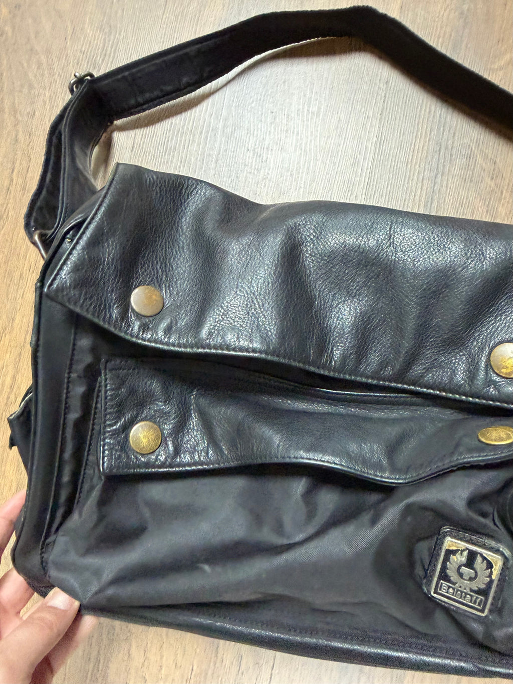 Belstaff Military Messenger Leather Bag