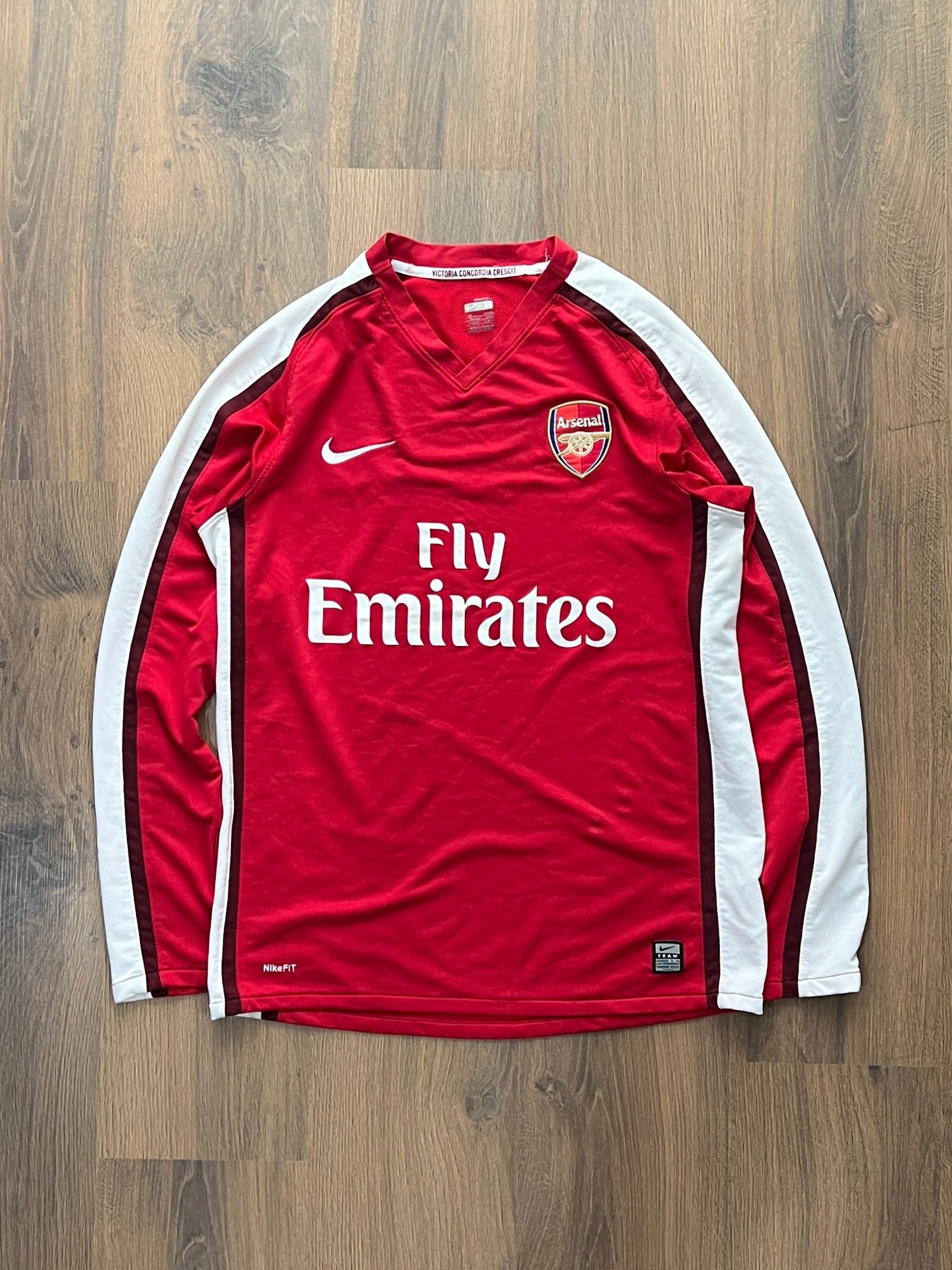 Arsenal 2008/10 Long Sleeve Home Jersey (L)