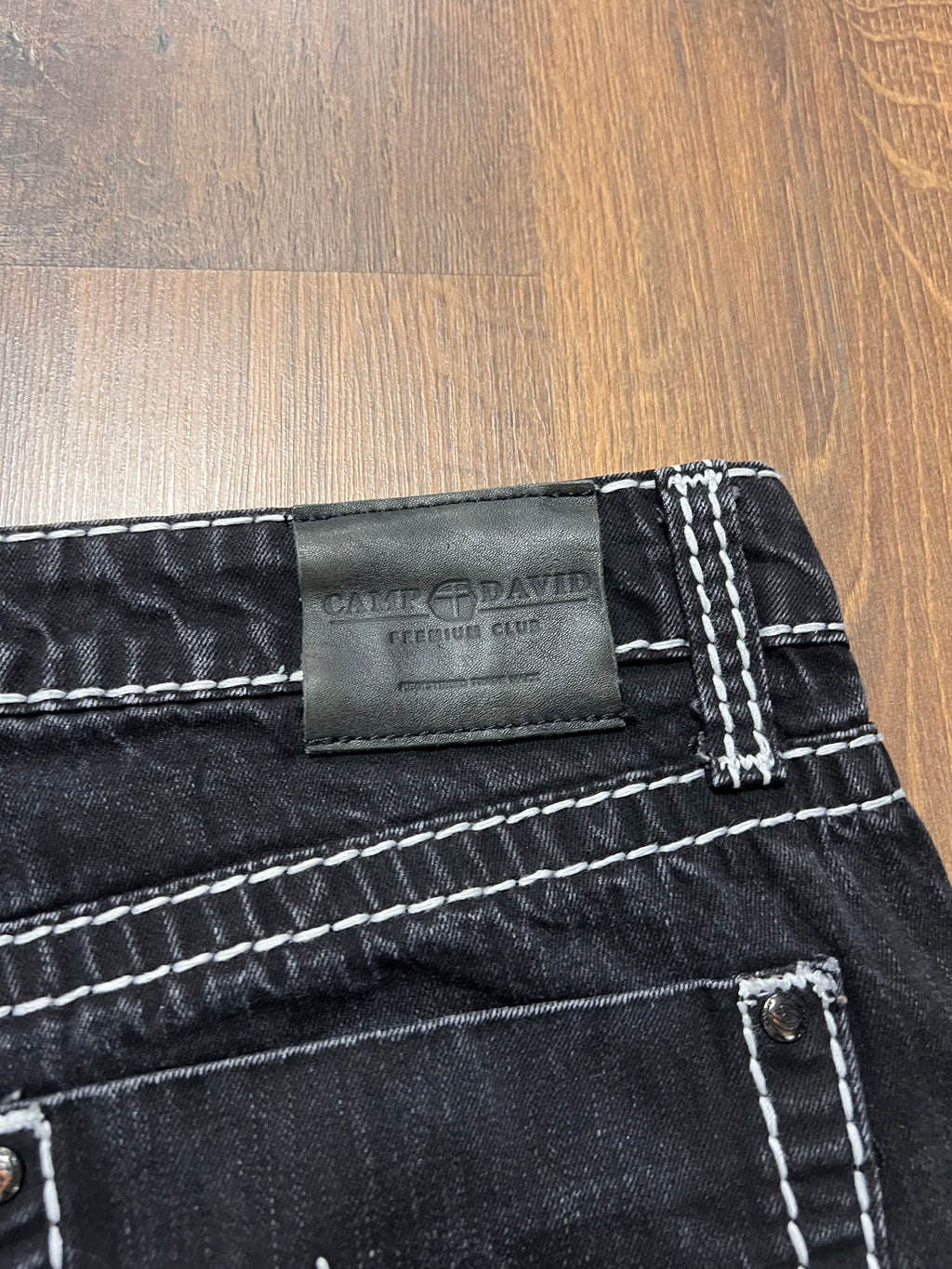 Black camp david y2K jeans(34x30)
