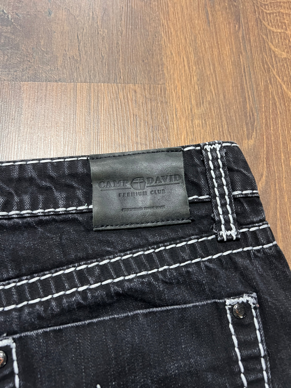 Black camp david y2K jeans(34x30)
