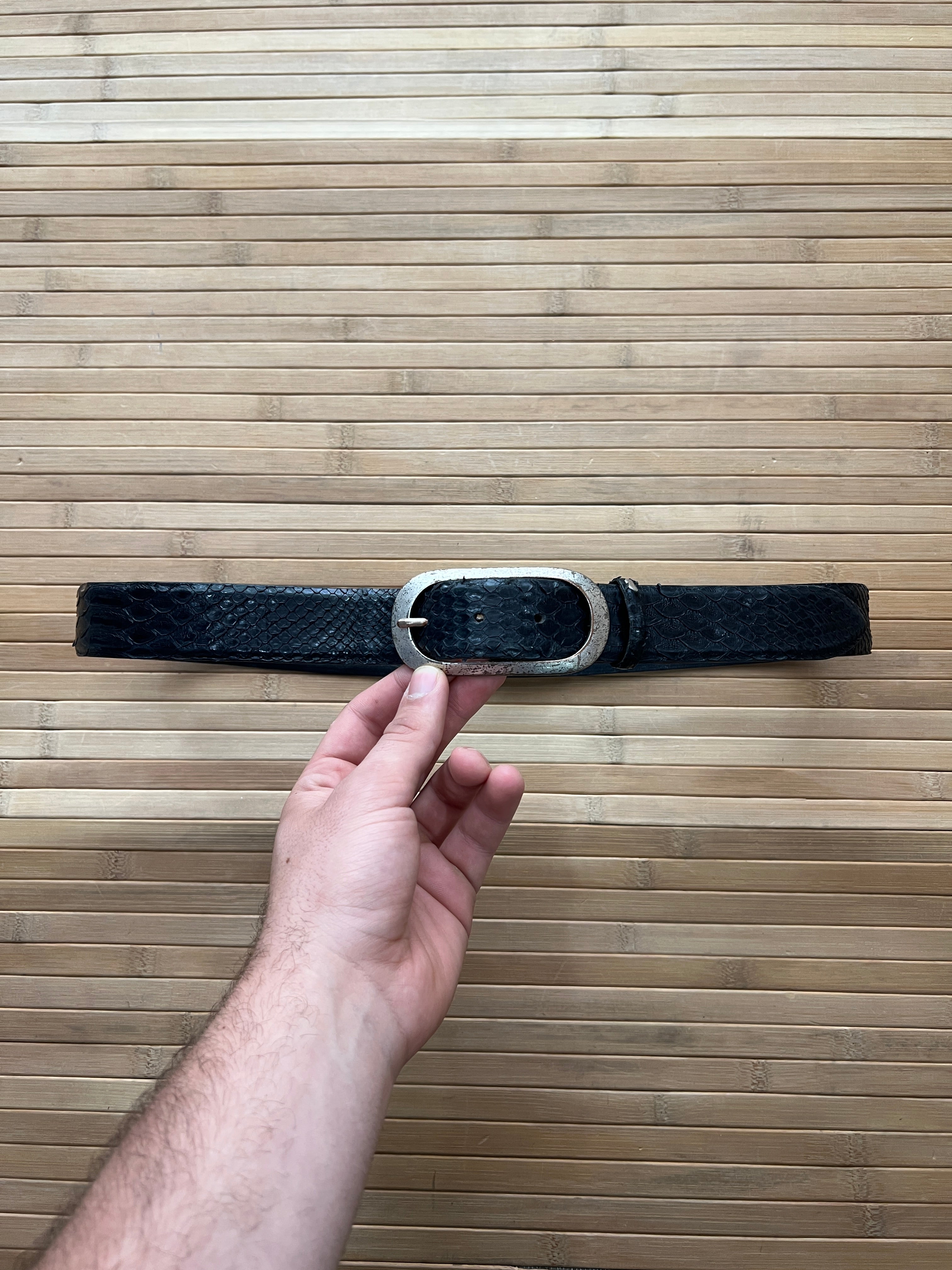 Black Snake Skin Belt (34)