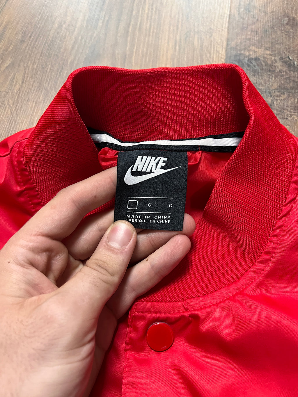 Nike Satin Bomber Jacket (XL)