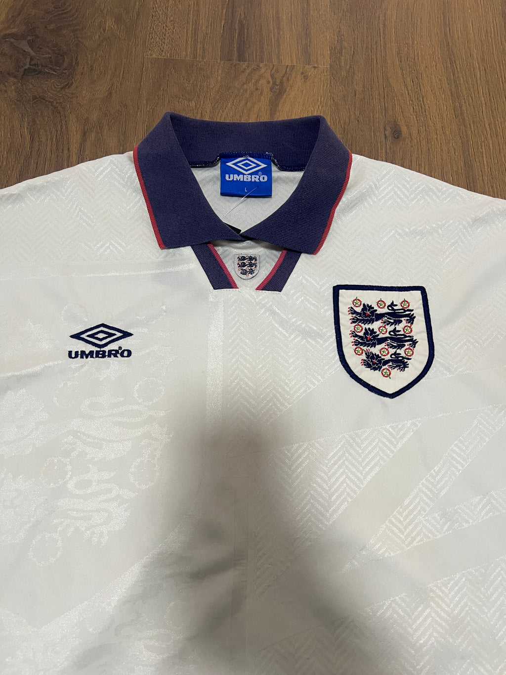 England 1993-95 Home Jersey (L)
