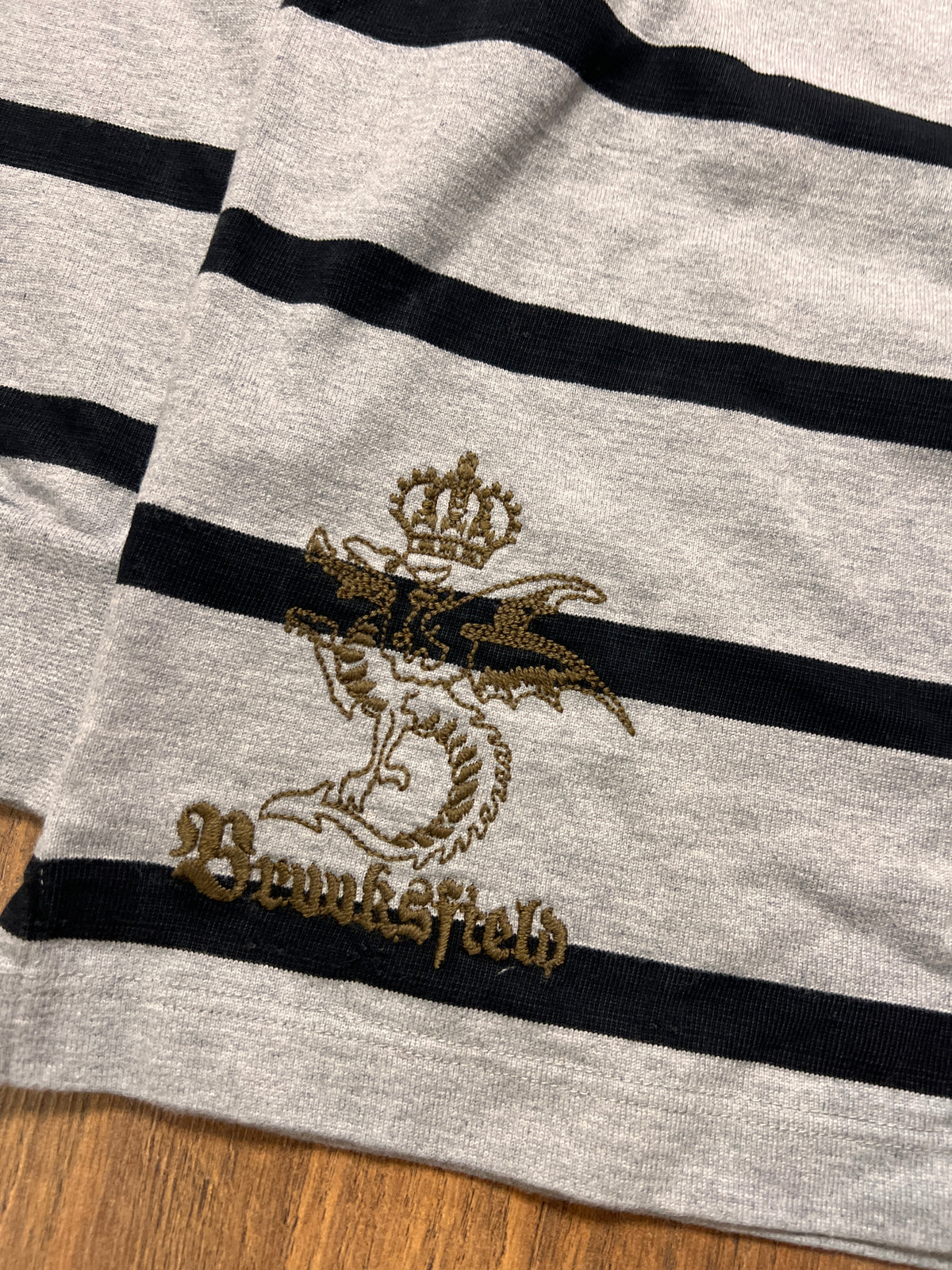 Y2K Stripped Goth Long Sleeve (L)