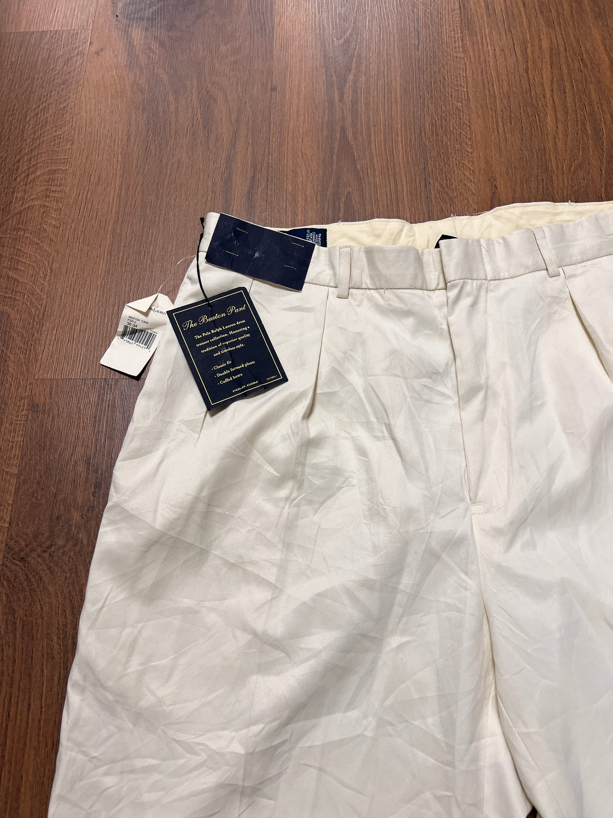 Brand New Polo Pleated Chino Pants (34x32)
