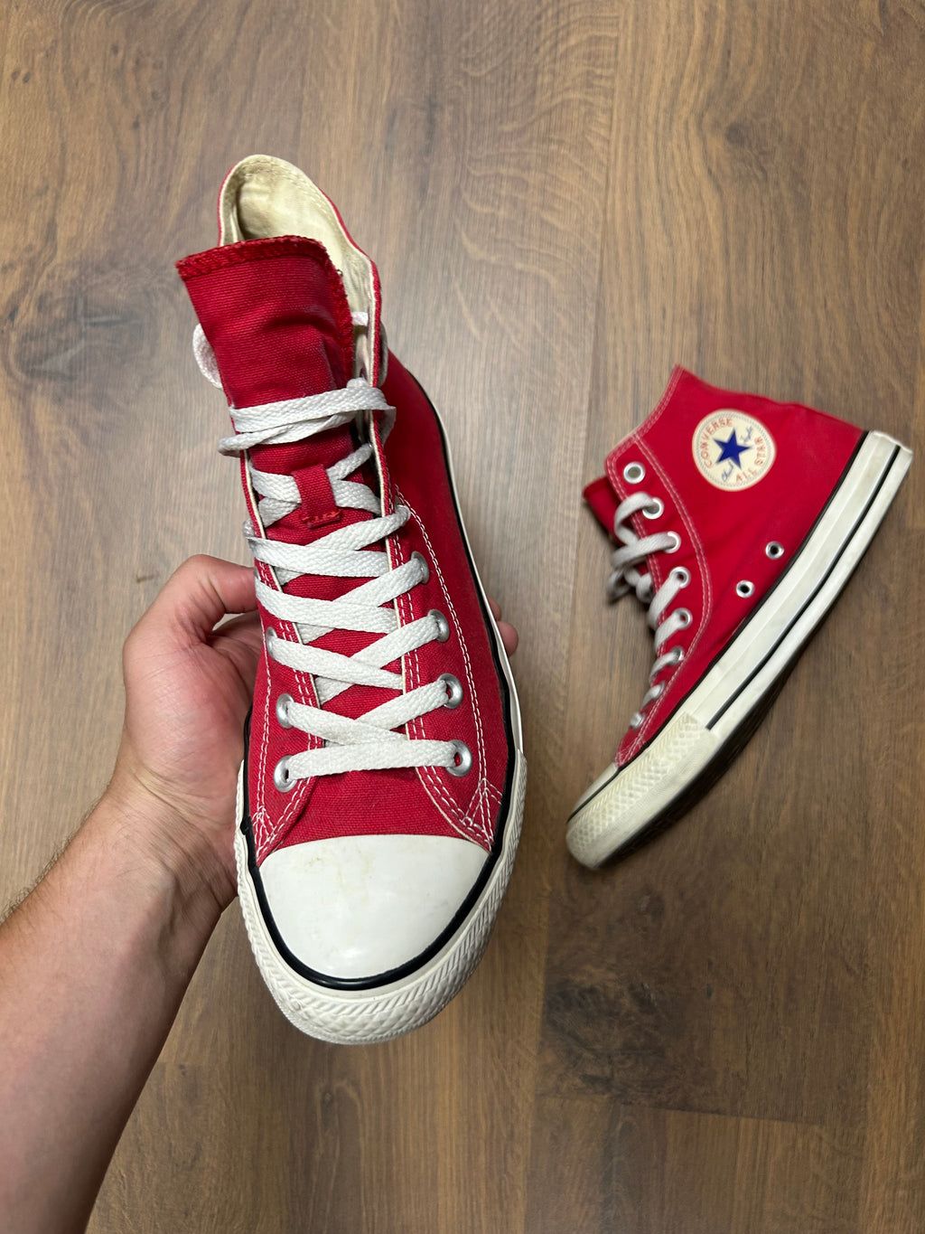 Red Converse Chuck Taylors (42)
