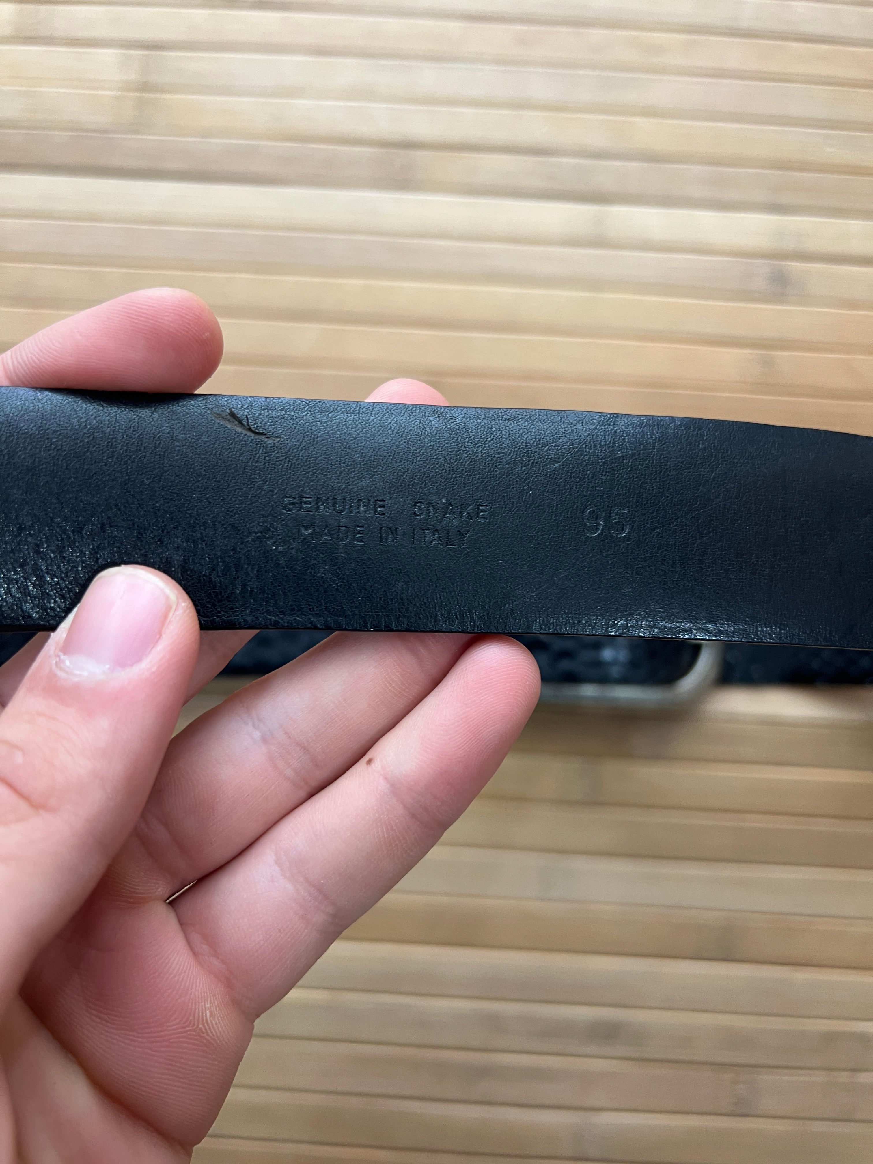 Black Snake Skin Belt (34)