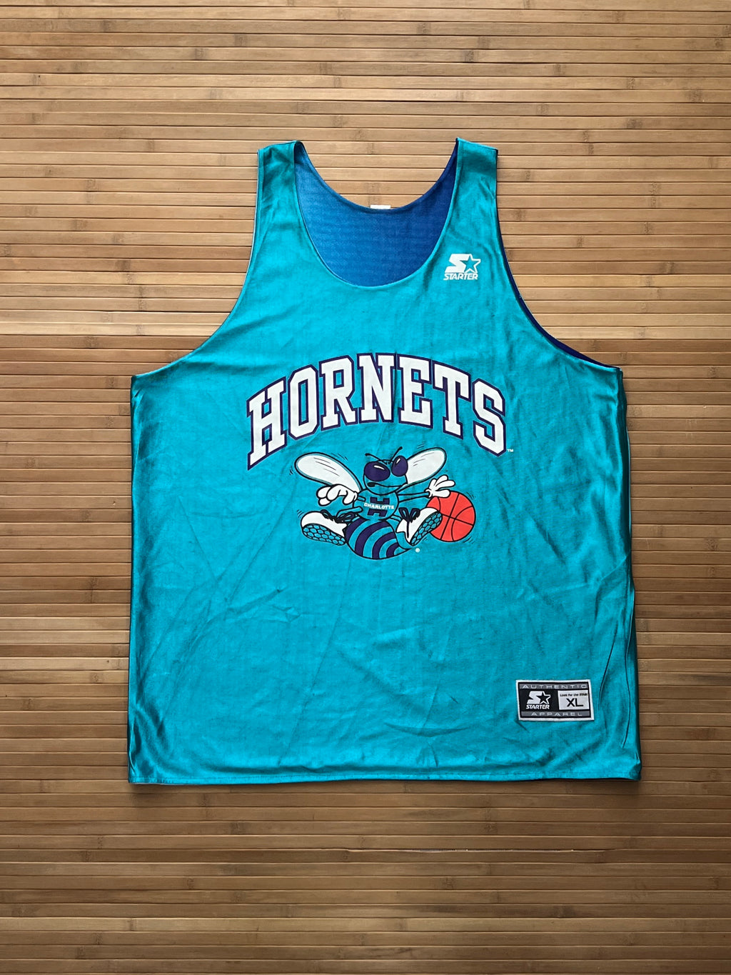 90s Charlotte Hornets Reversible Basketball Jersey (2XL)
