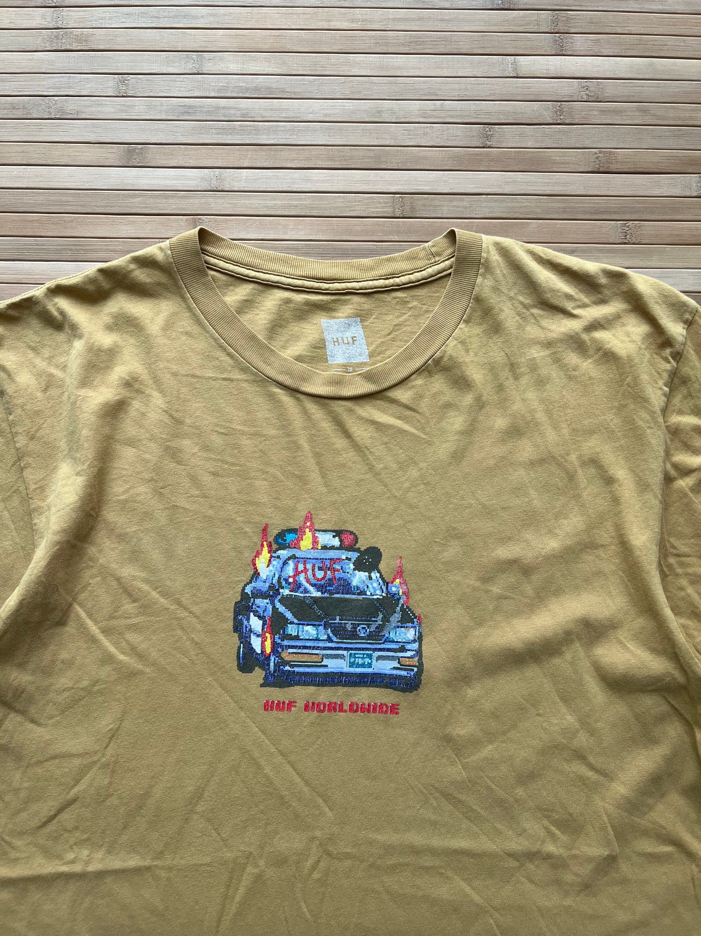 HUF Police Car on Fire T-Shirt (M)