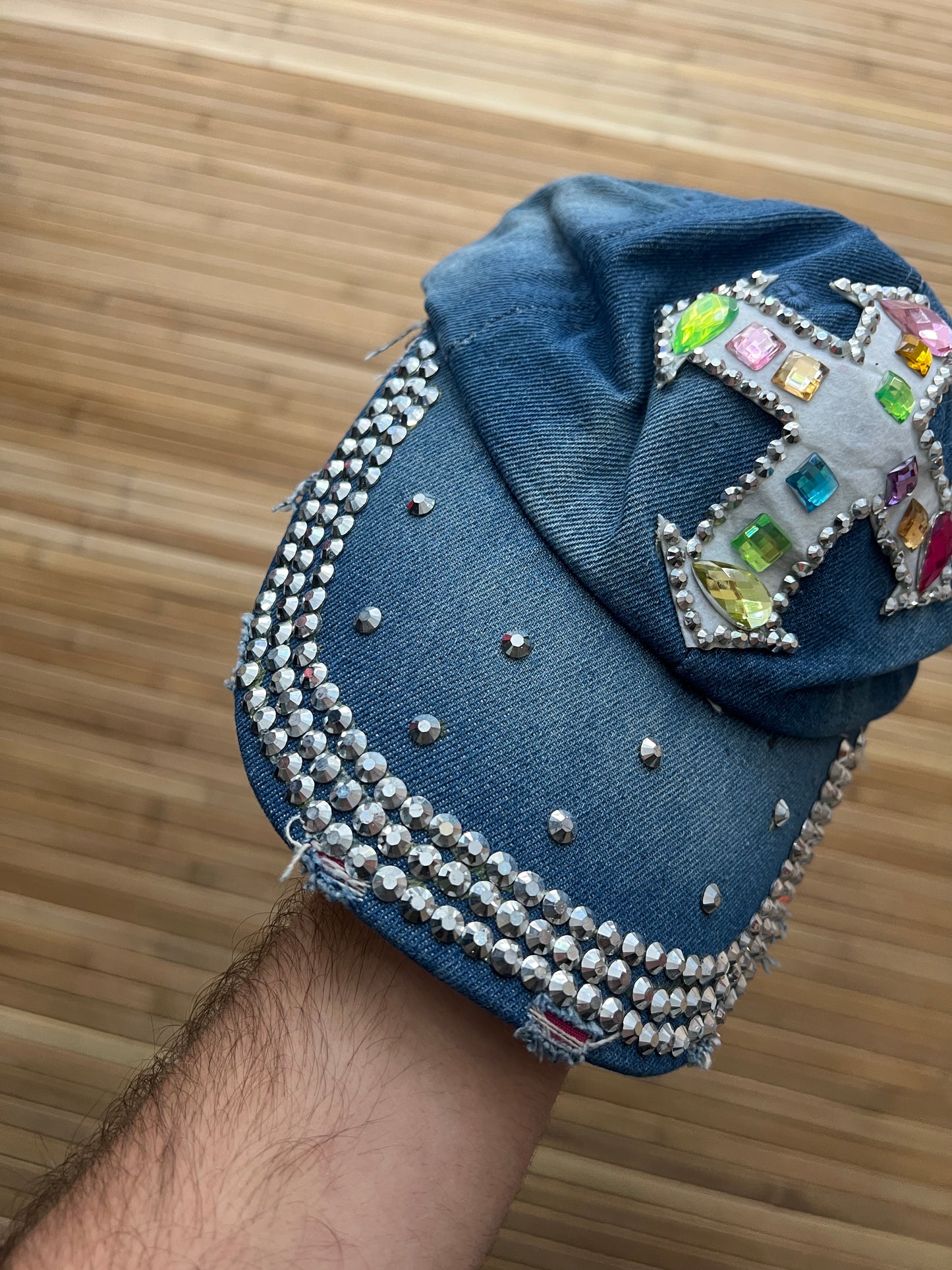 Cross Denim Hat (one size)