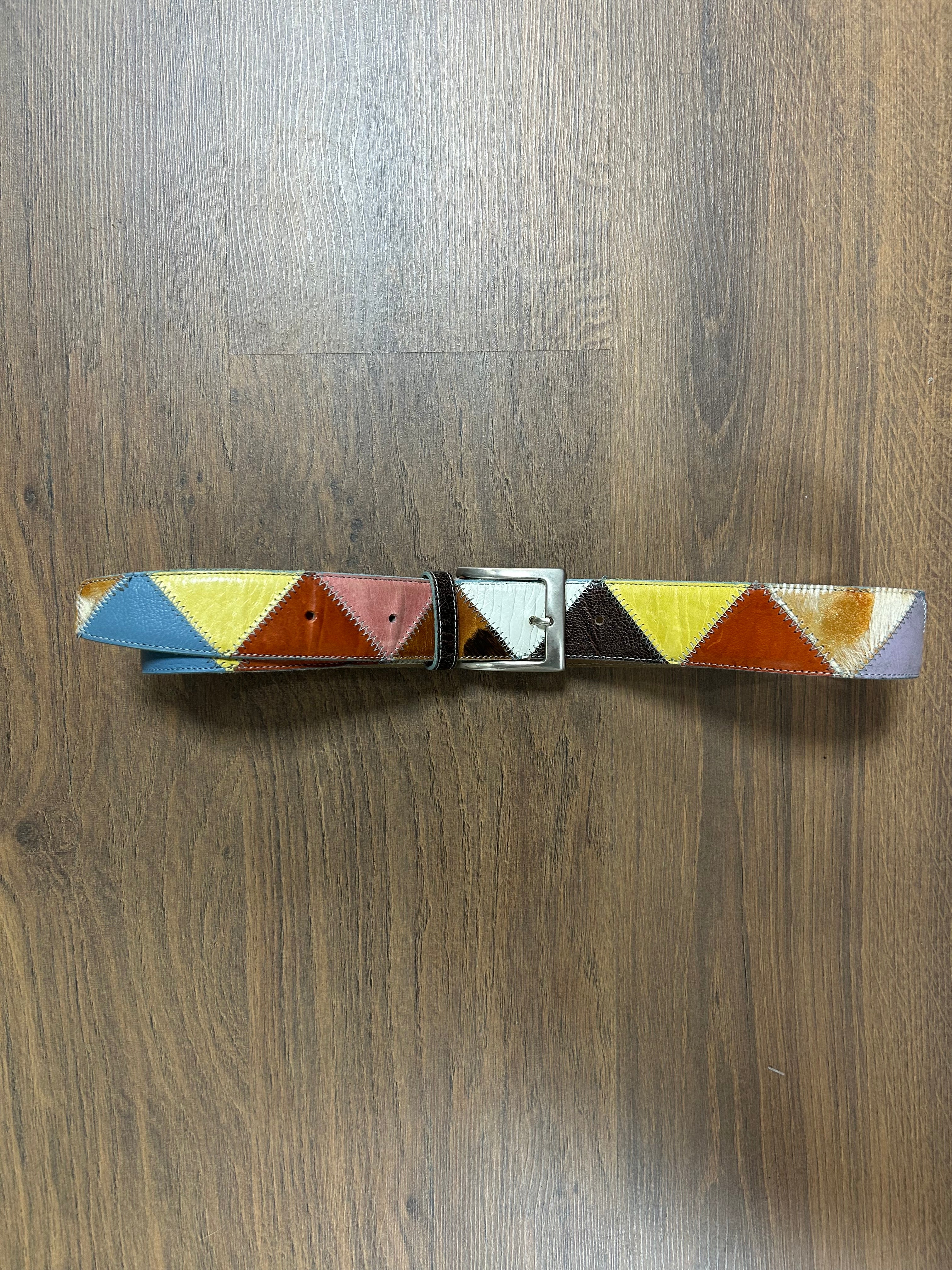 Handcrafted Colorful Leather Belt (30/34)