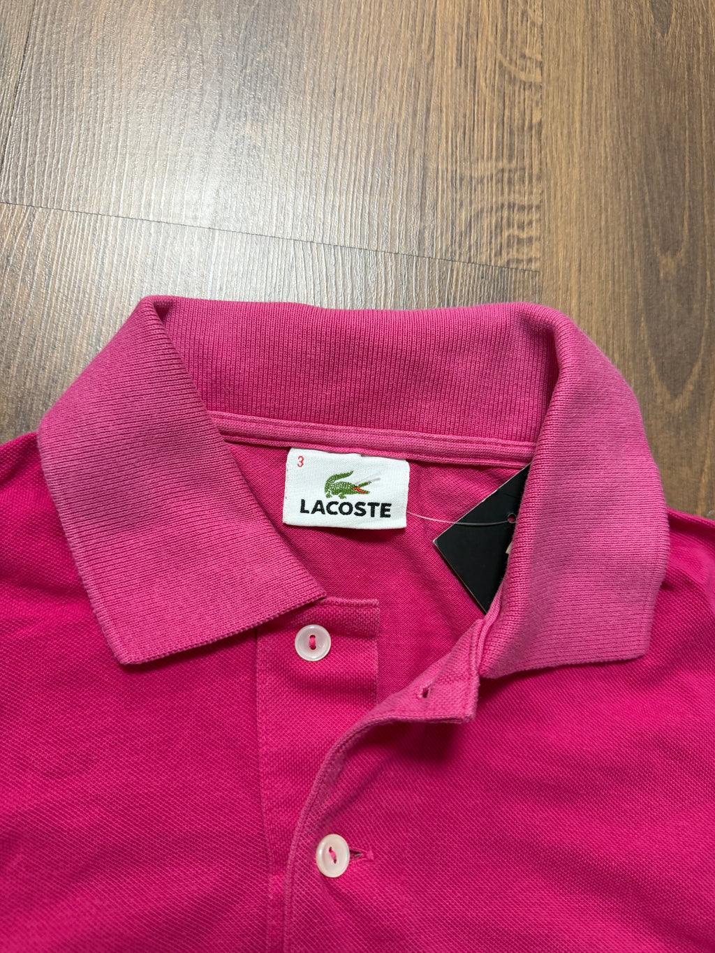 Bright Pink Lacoste Polo Tshirt🙋‍♀️ (S)