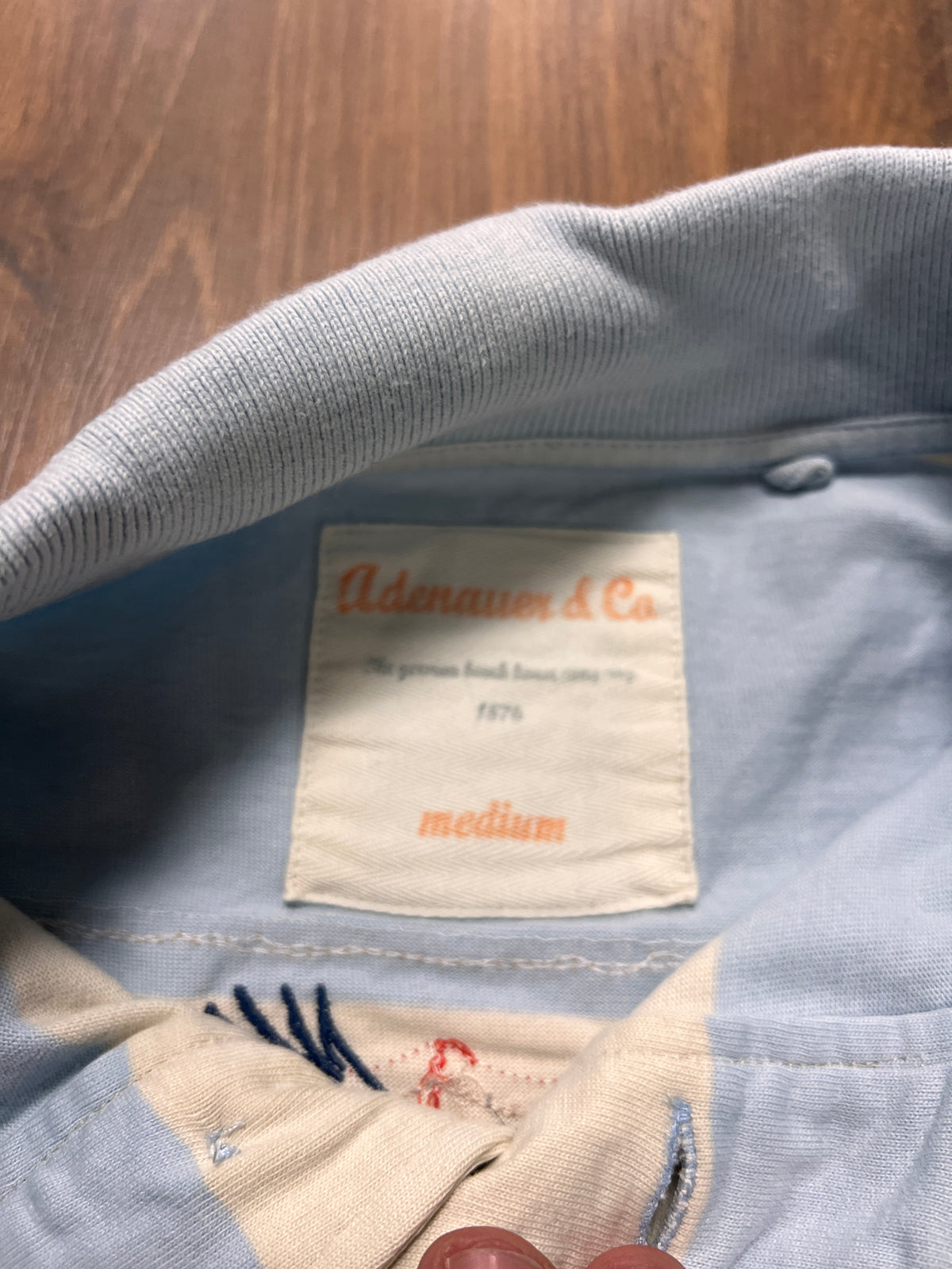 Adenauer Long sleeve Striped Polo (M)