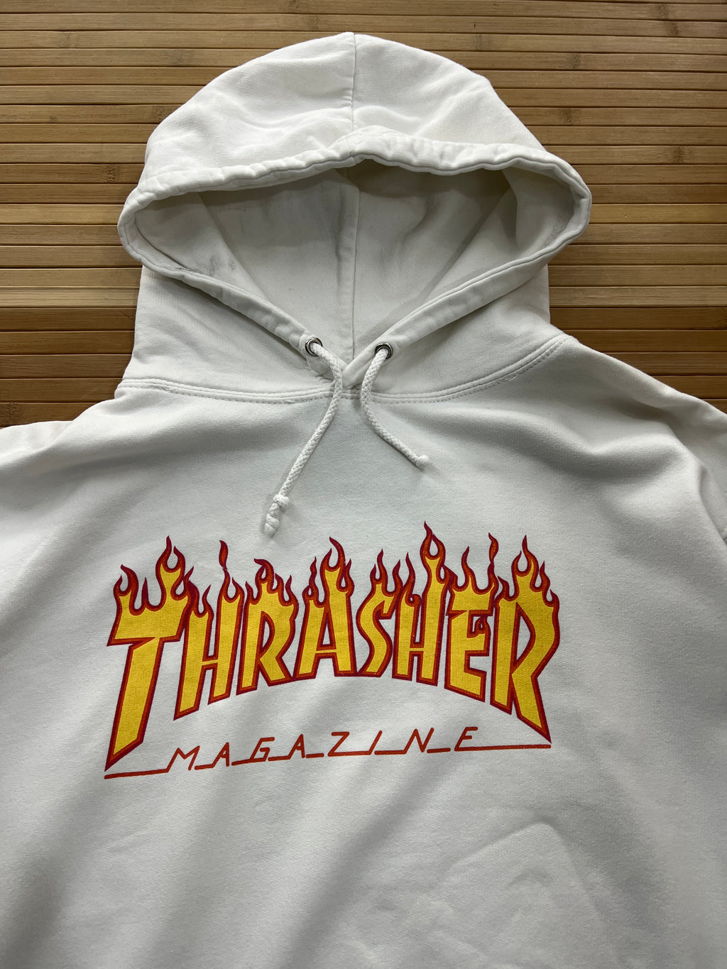 Thrasher White Hoodie (L)