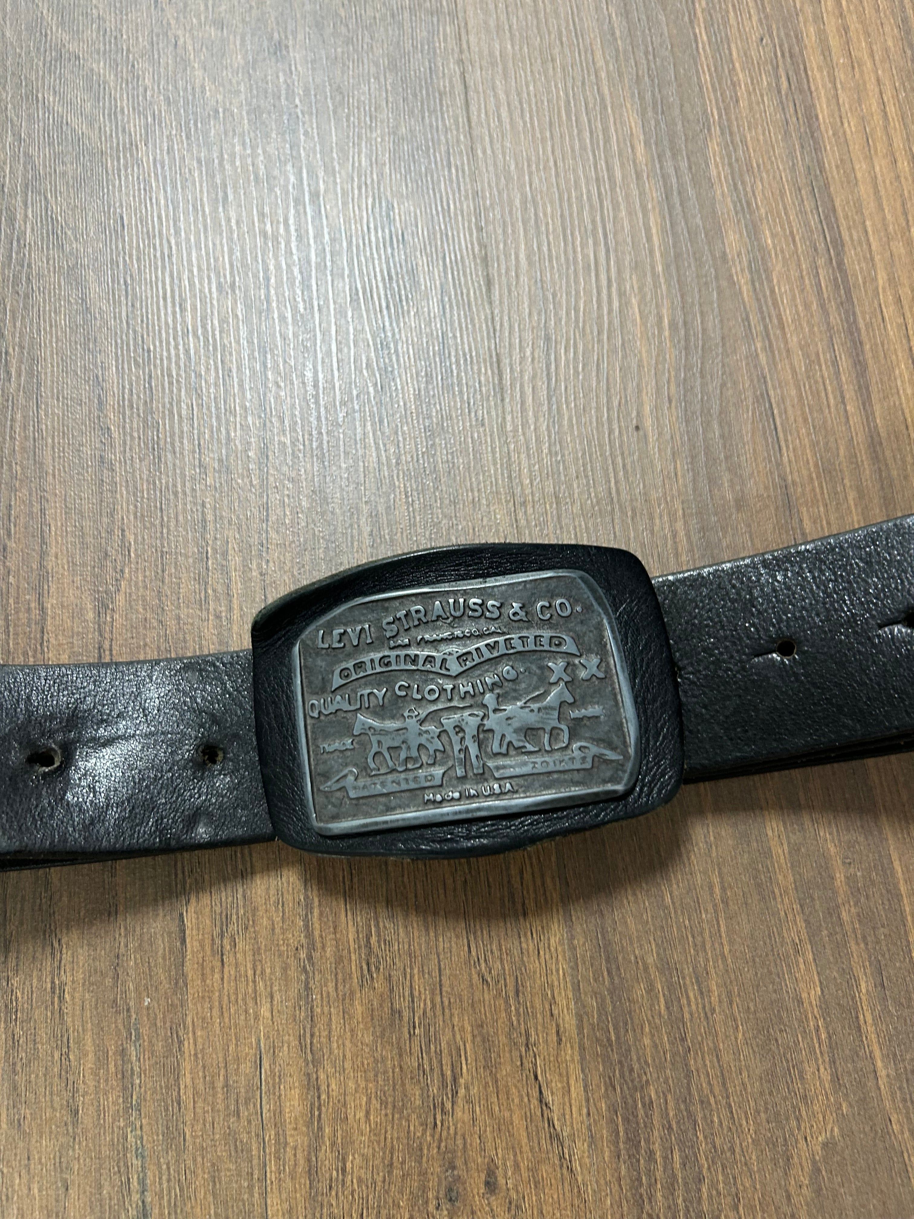 Levis leather  Big Metal Buckle Belt (31/40)