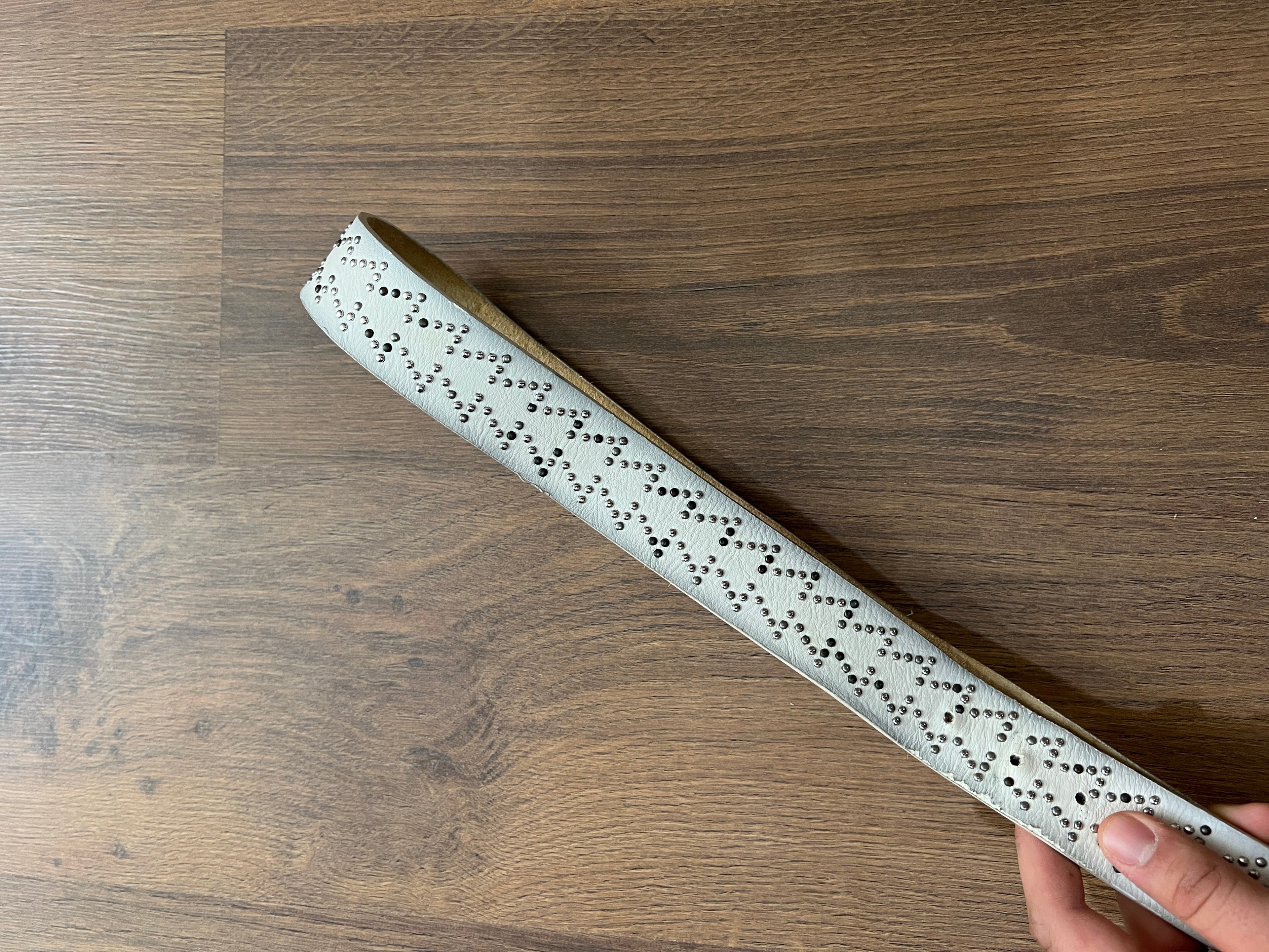 White Studded Belt  (32)