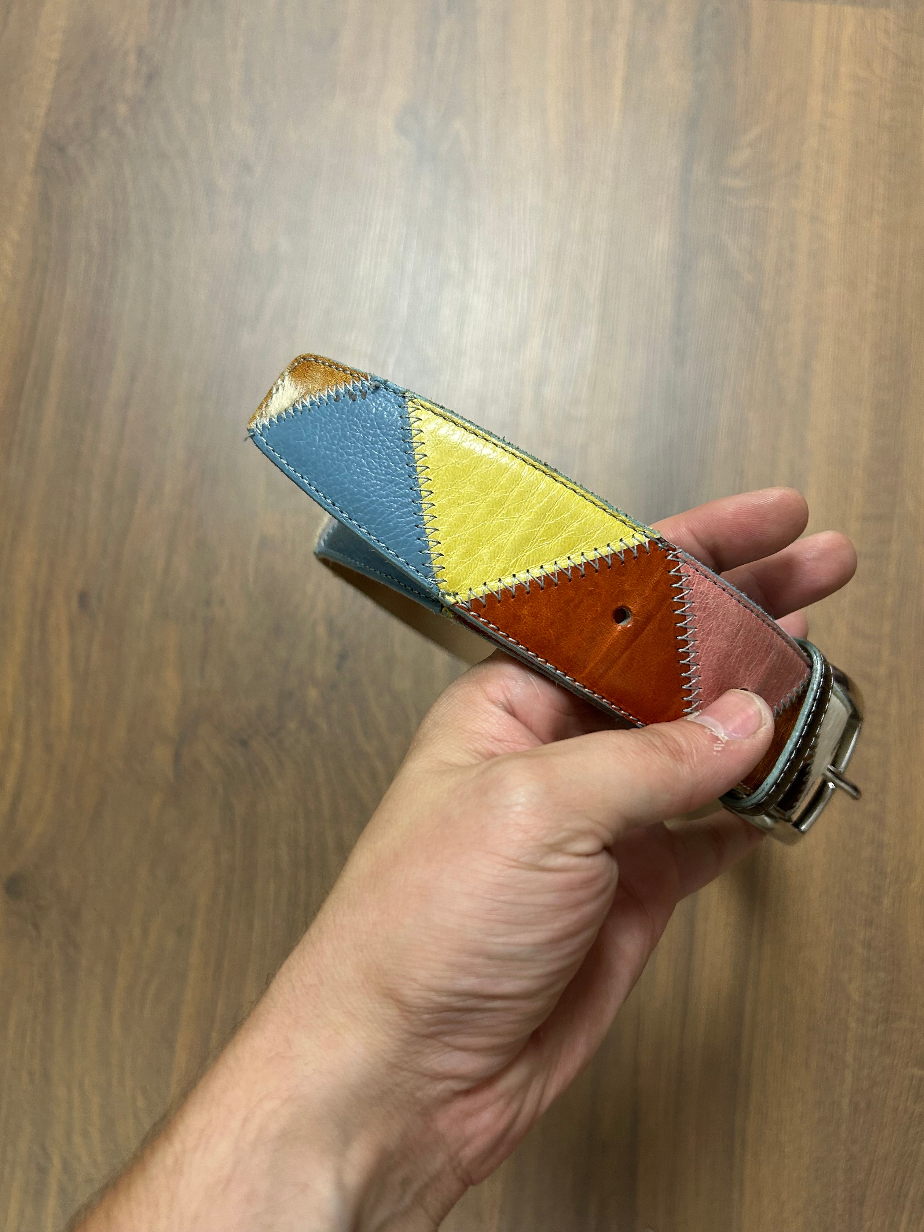 Handcrafted Colorful Leather Belt (30/34)