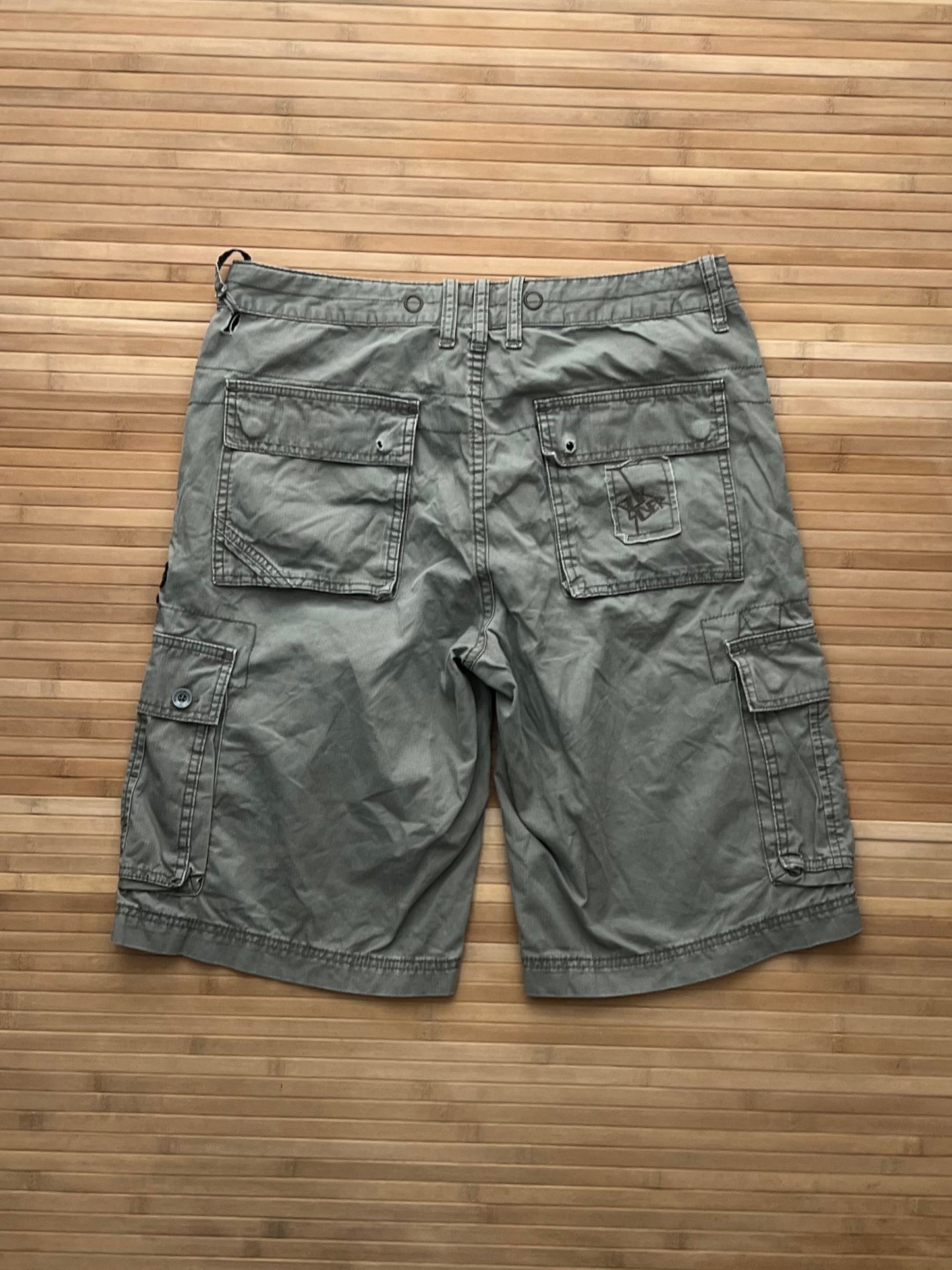 Quick Silver Green Cargo Shorts (34)