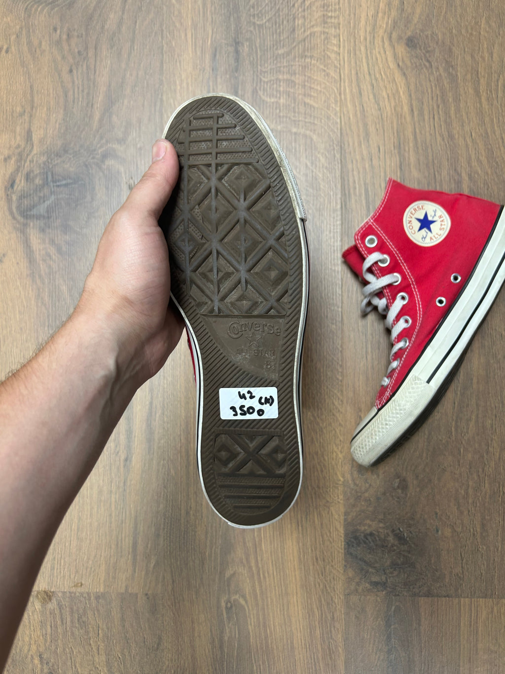 Red Converse Chuck Taylors (42)