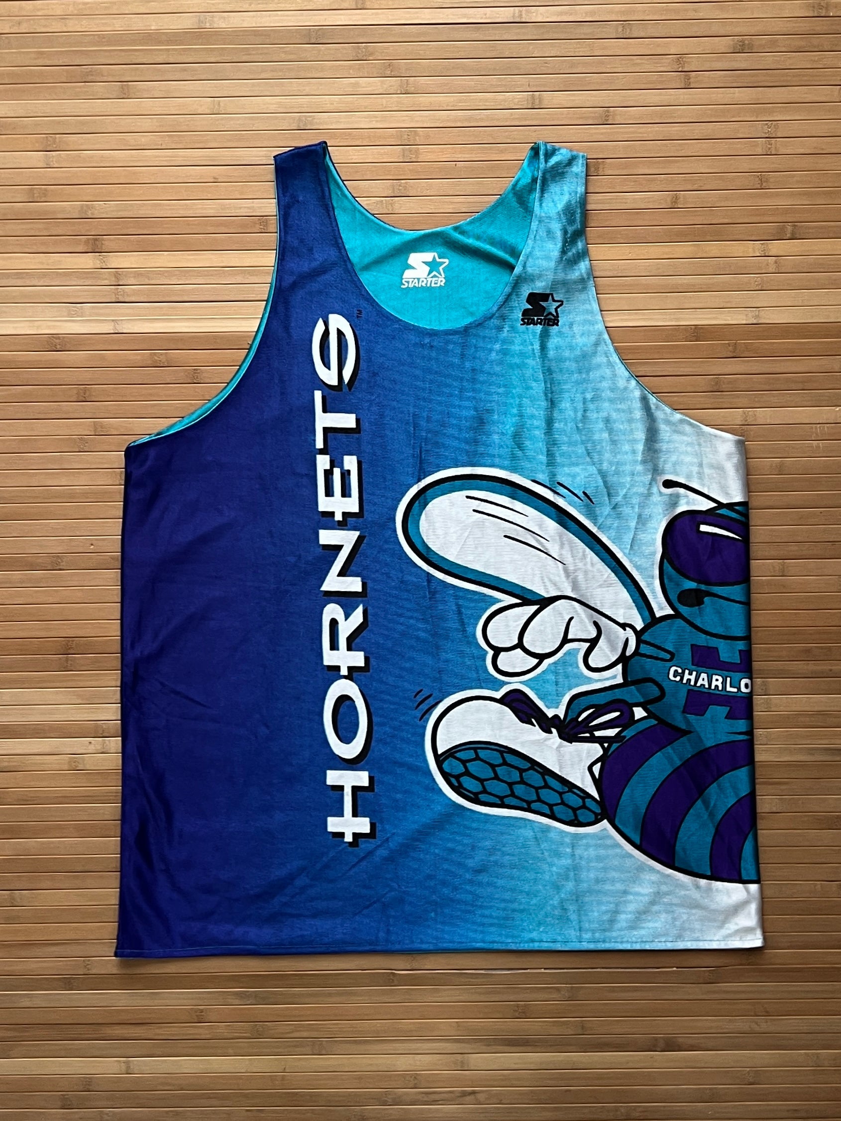 90s Charlotte Hornets Reversible Basketball Jersey (2XL)