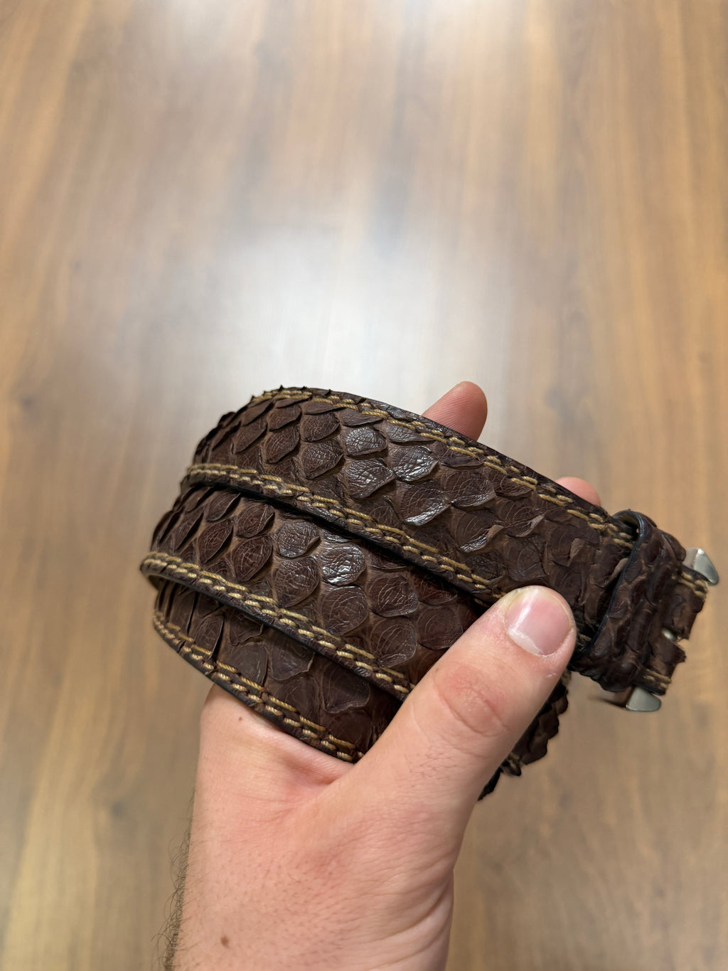 Brown snake Skin Belt (29/33)