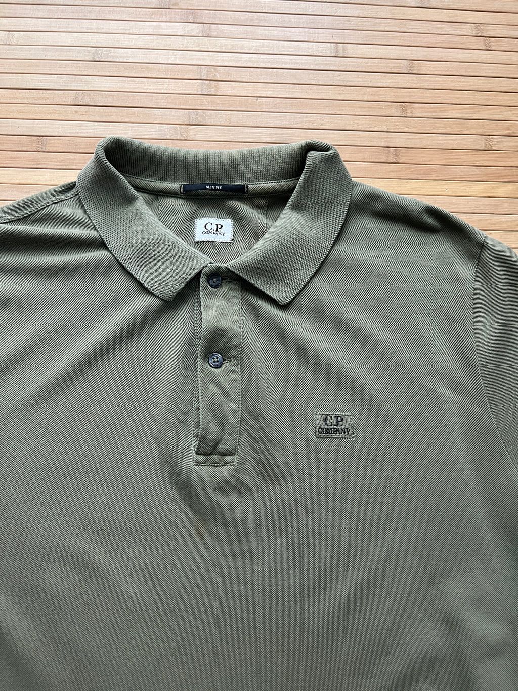 CP Company khaki Polo Tshirt(XL)