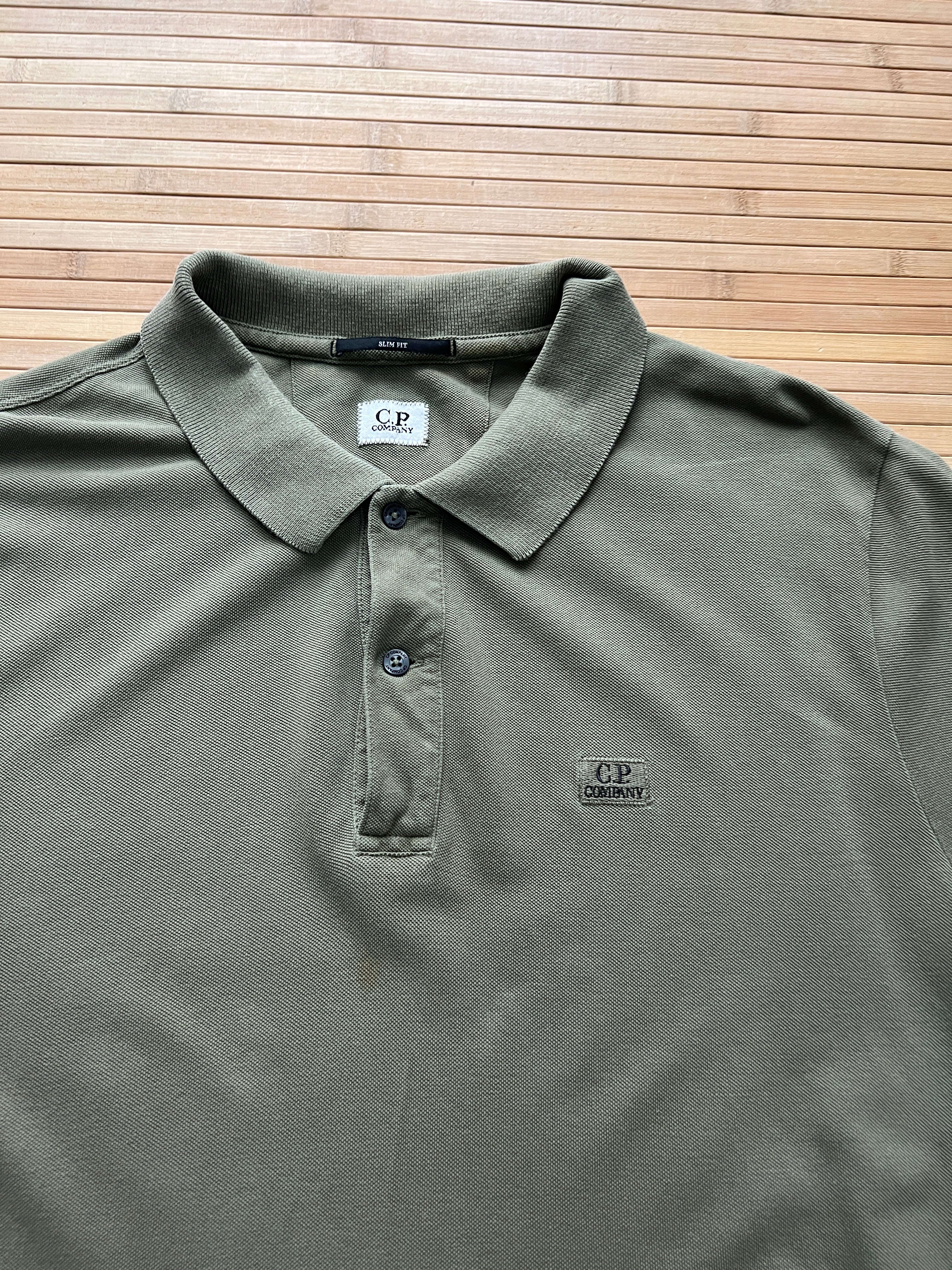 CP Company khaki Polo Tshirt(XL)