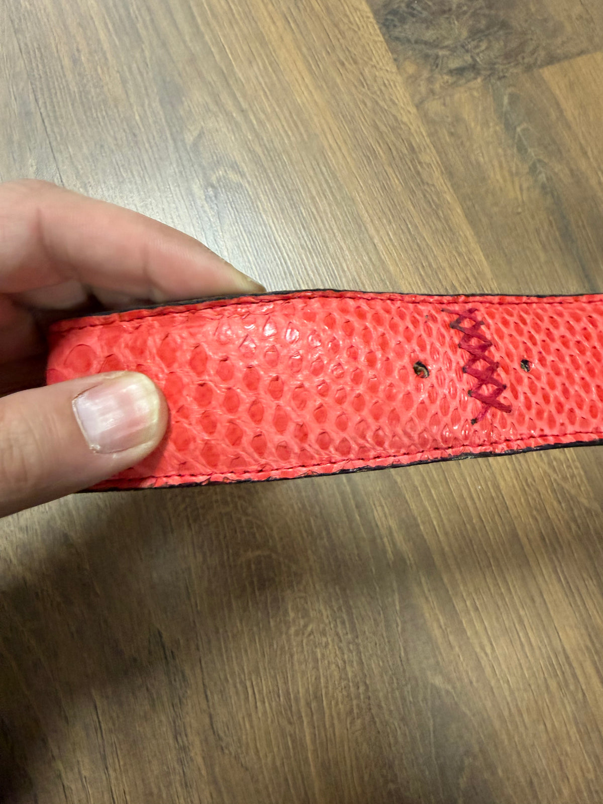 Red Python Leather Belt (29/41)