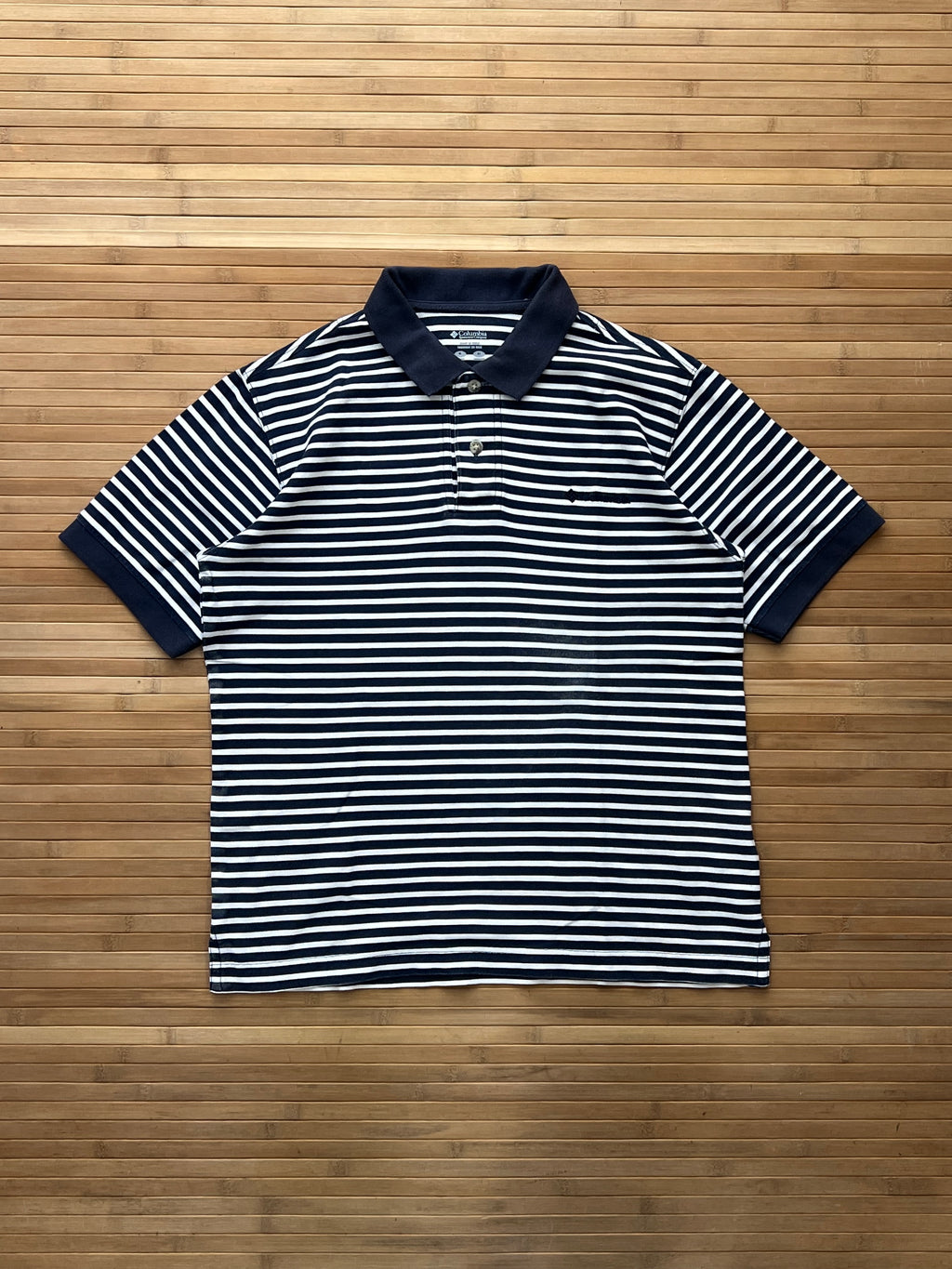Columbia Striped Polo T-Shirt (M)