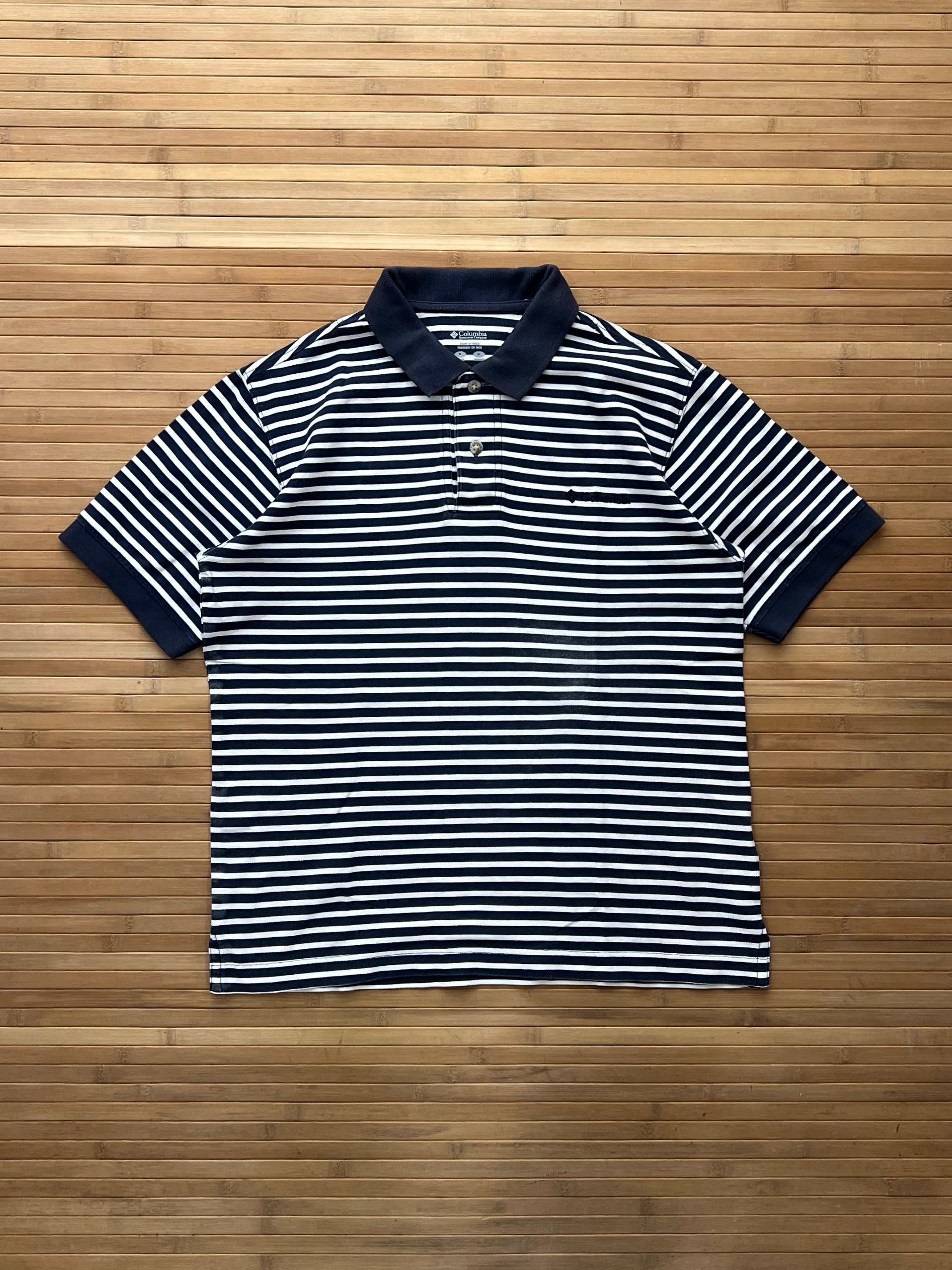 Columbia Striped Polo T-Shirt (M)