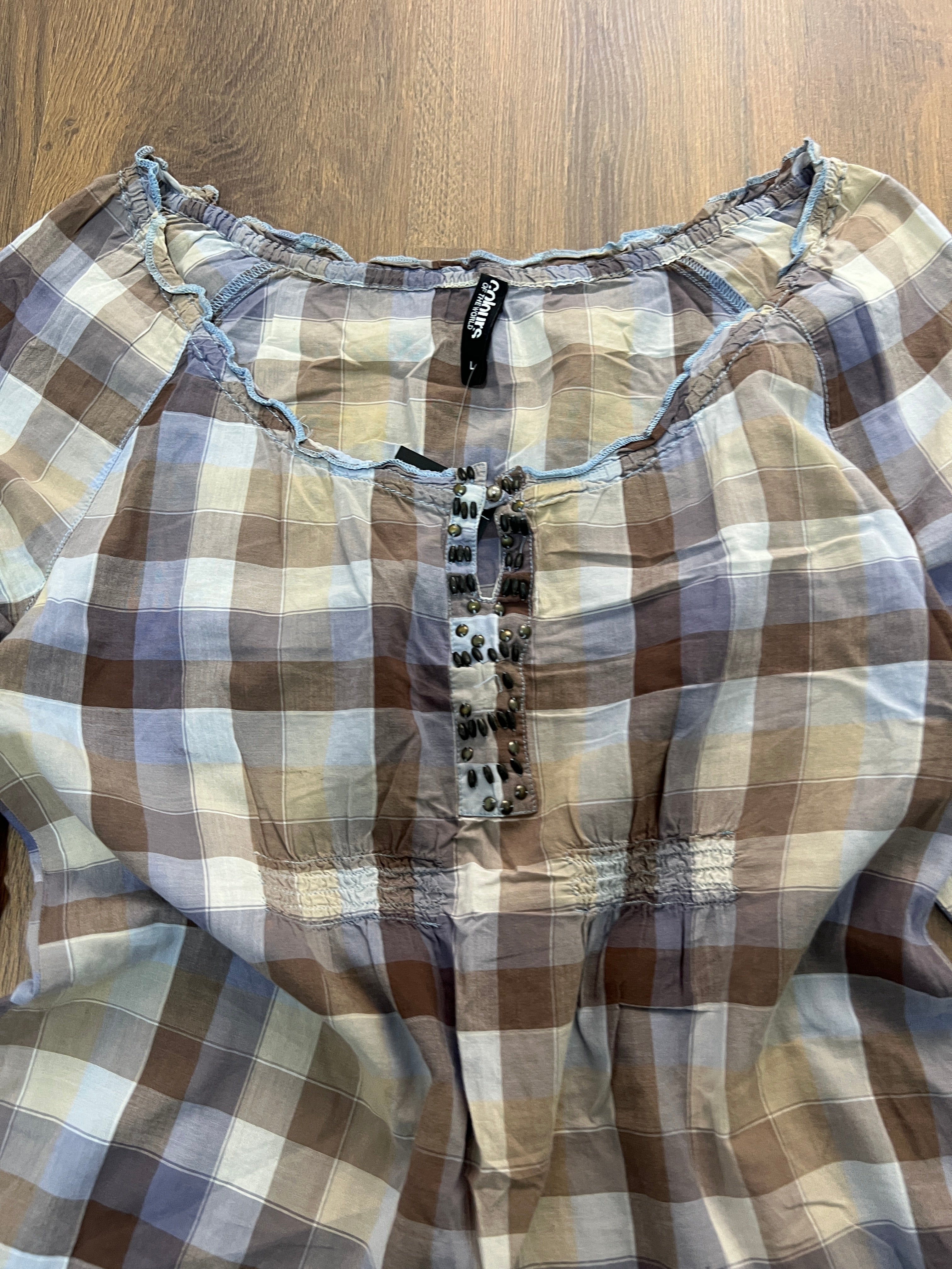 Plaid Colors Top 🙋‍♀️ (L)