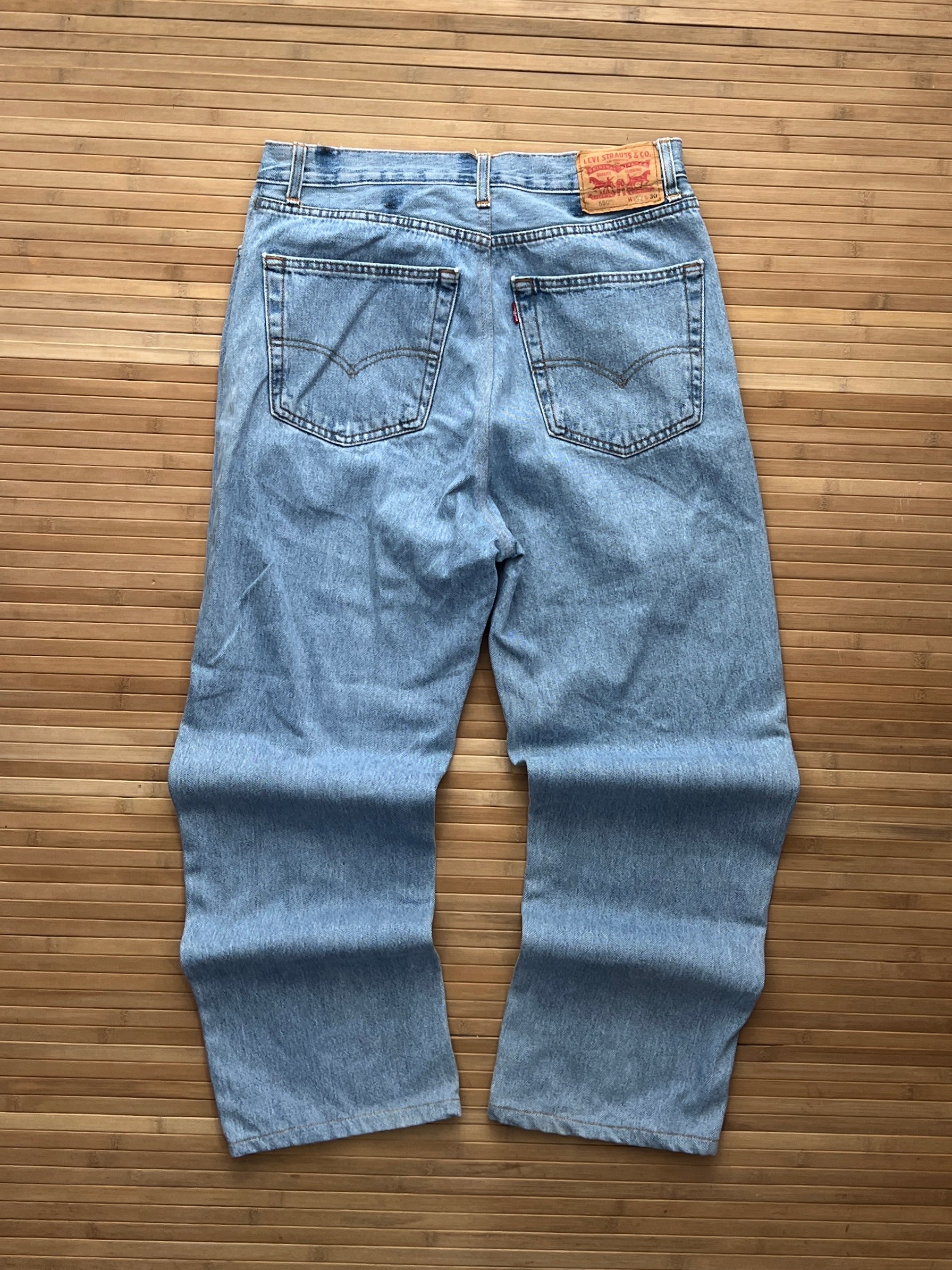 Levis 550 Baby Blue Jeans (30x30)