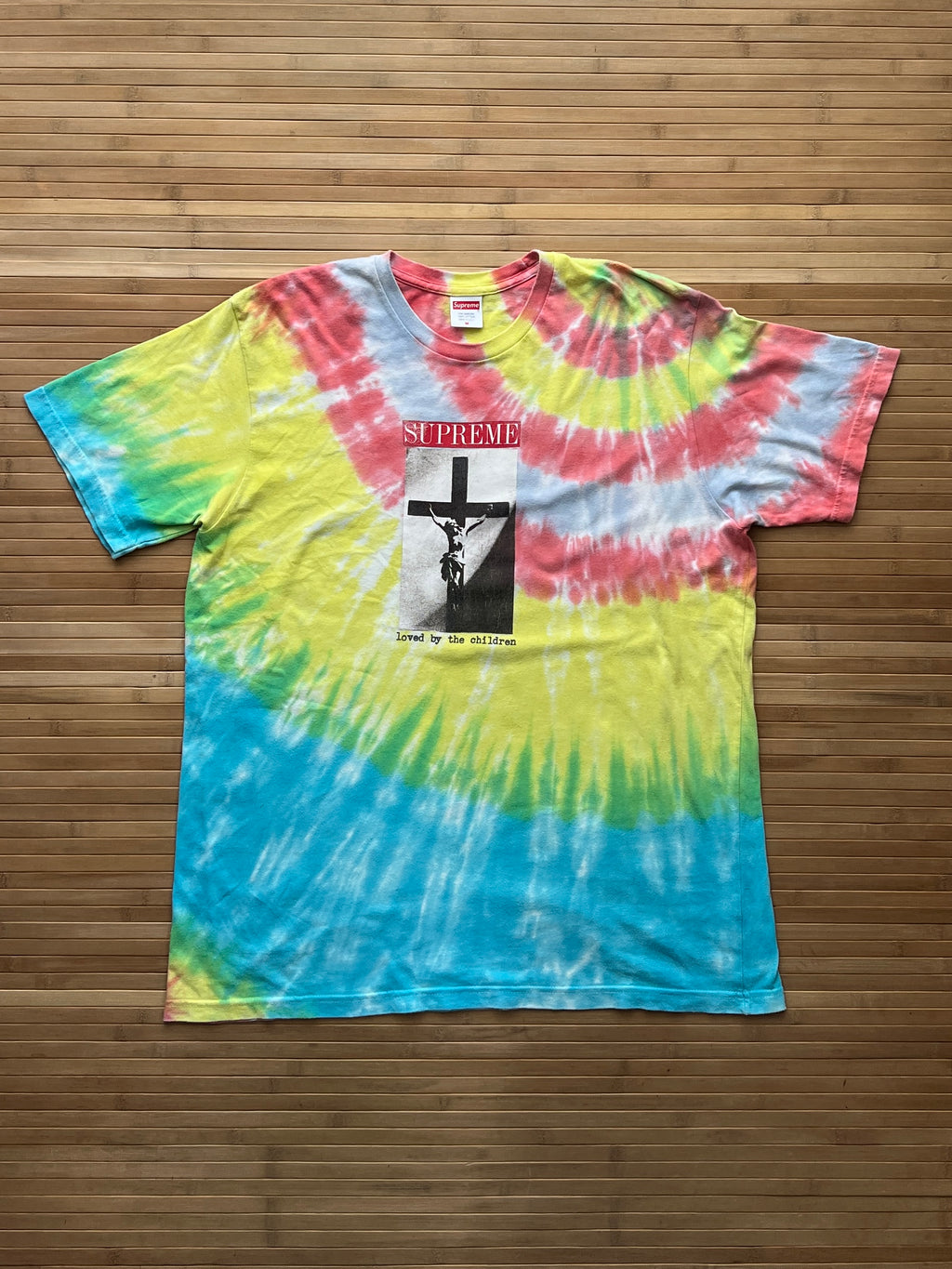 Supreme Jesus Tie Die T-Shirt (L)