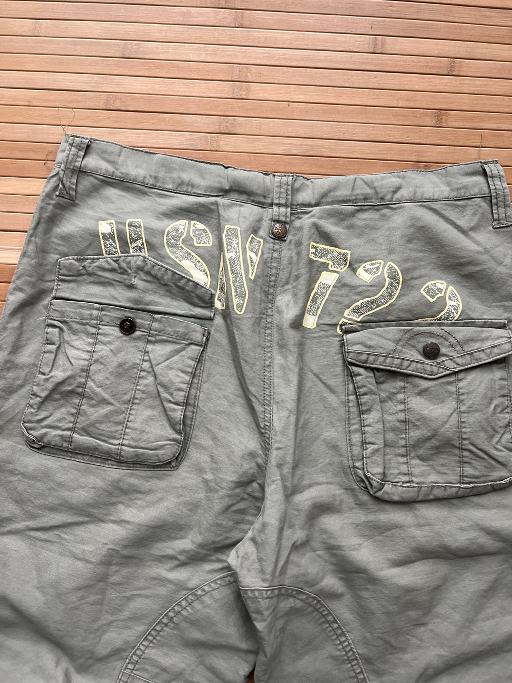 Military Patches Cargo Shorts (30)