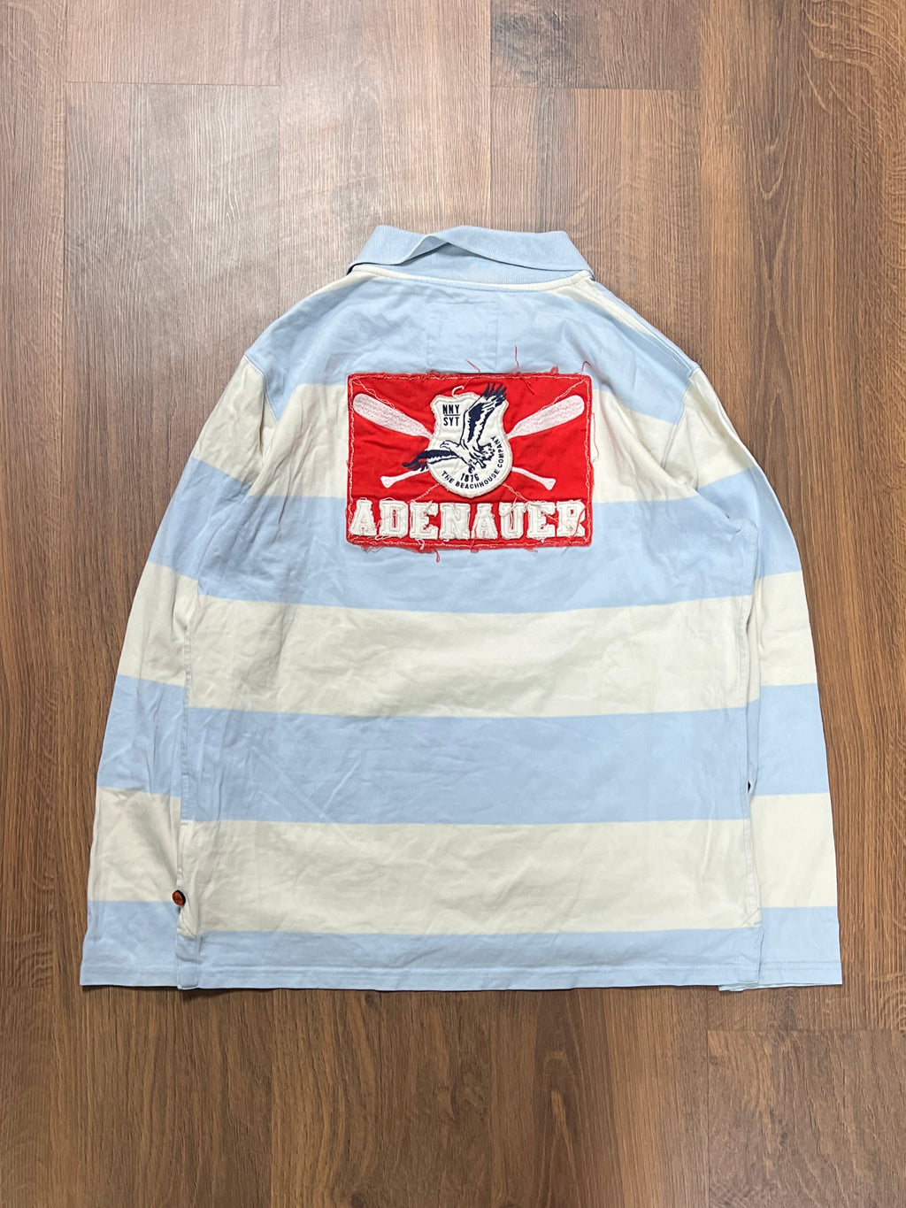 Adenauer Long sleeve Striped Polo (M)