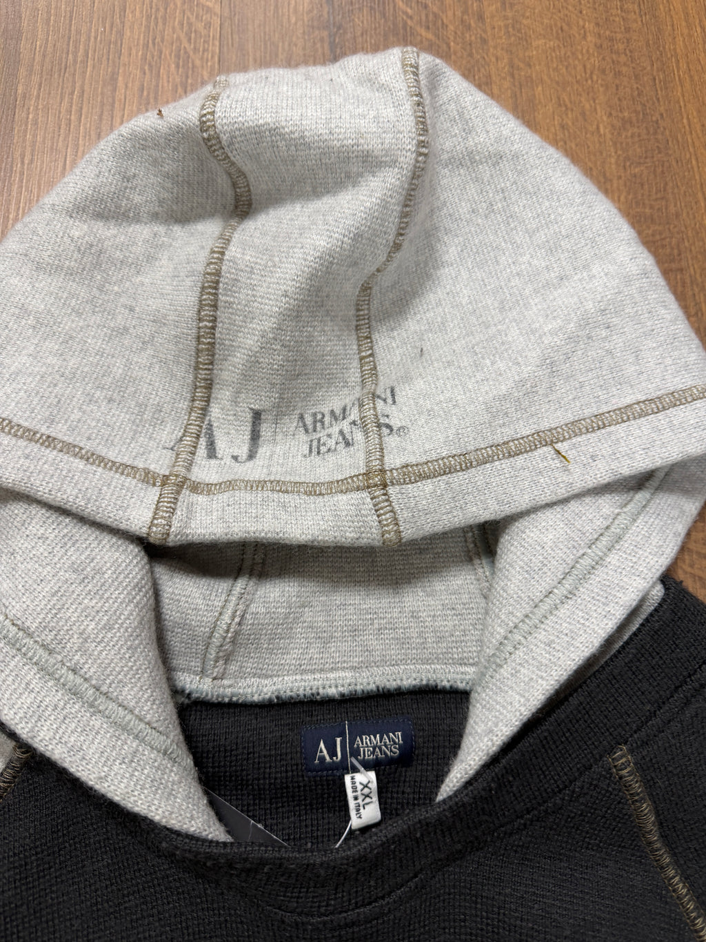 2000s Wool Armani Jeans Hoodie (M)