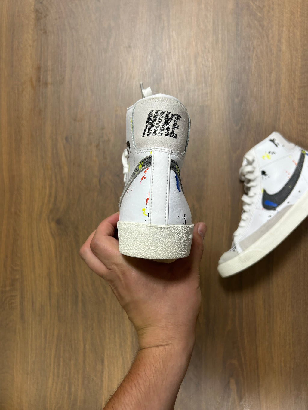 Brand New Nike Blazer  Mid Paint Splatter (40)
