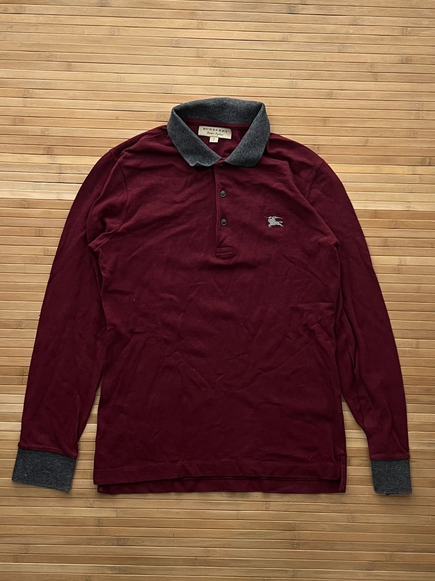 Burberry Long Sleeve Polo (S)