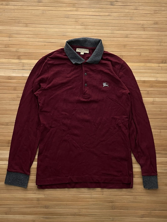 Burberry Long Sleeve Polo (S)