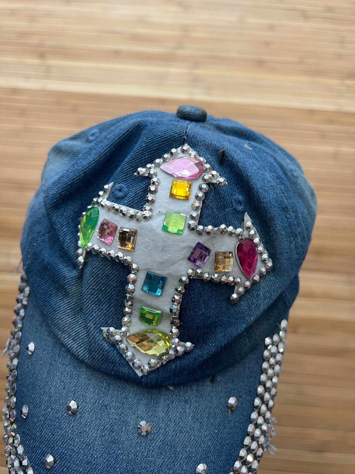 Cross Denim Hat (one size)