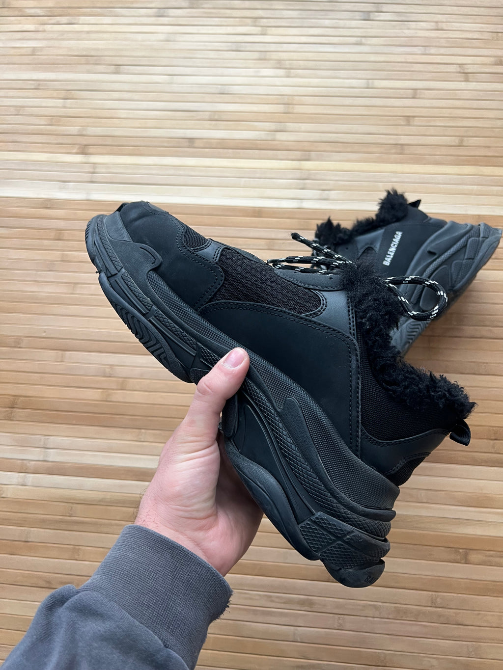Balenciaga Triple S Limited Fur Edition (45)