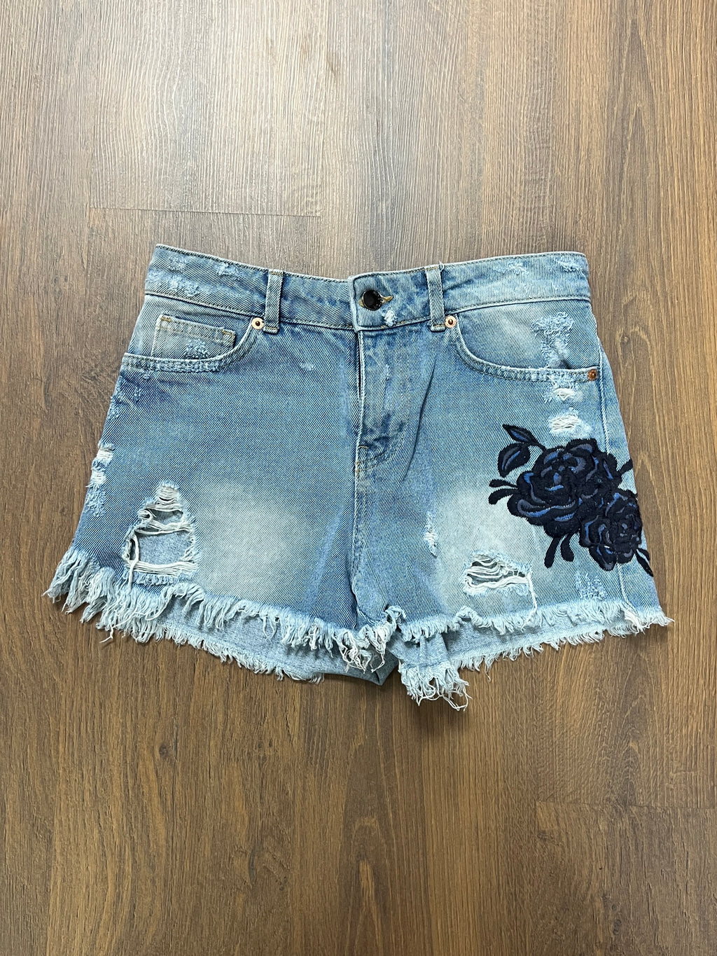Flower Embroidery Shorts🙋‍♀️ (28)