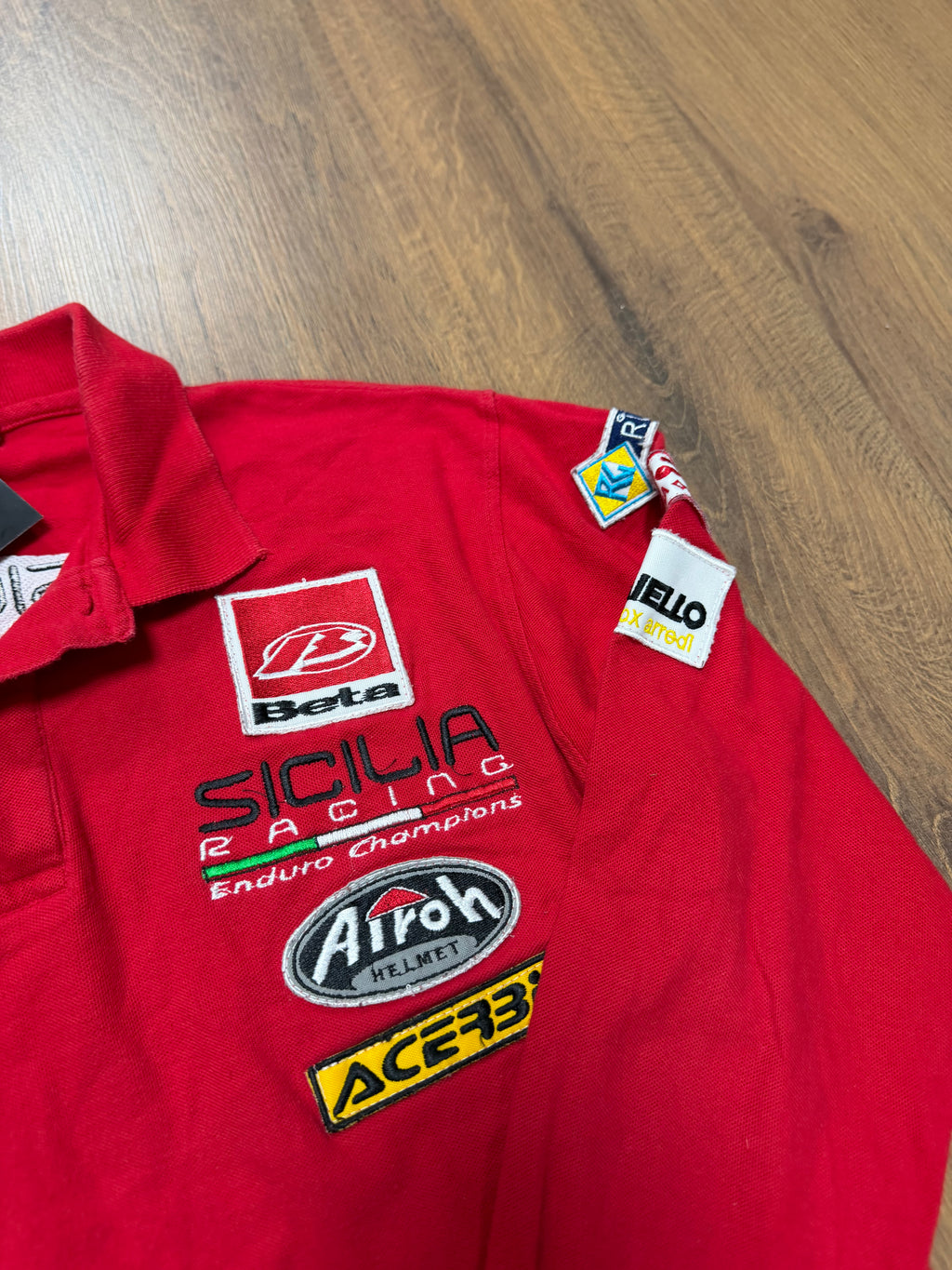 Racing Long Sleeve Polo Tshirt (S)