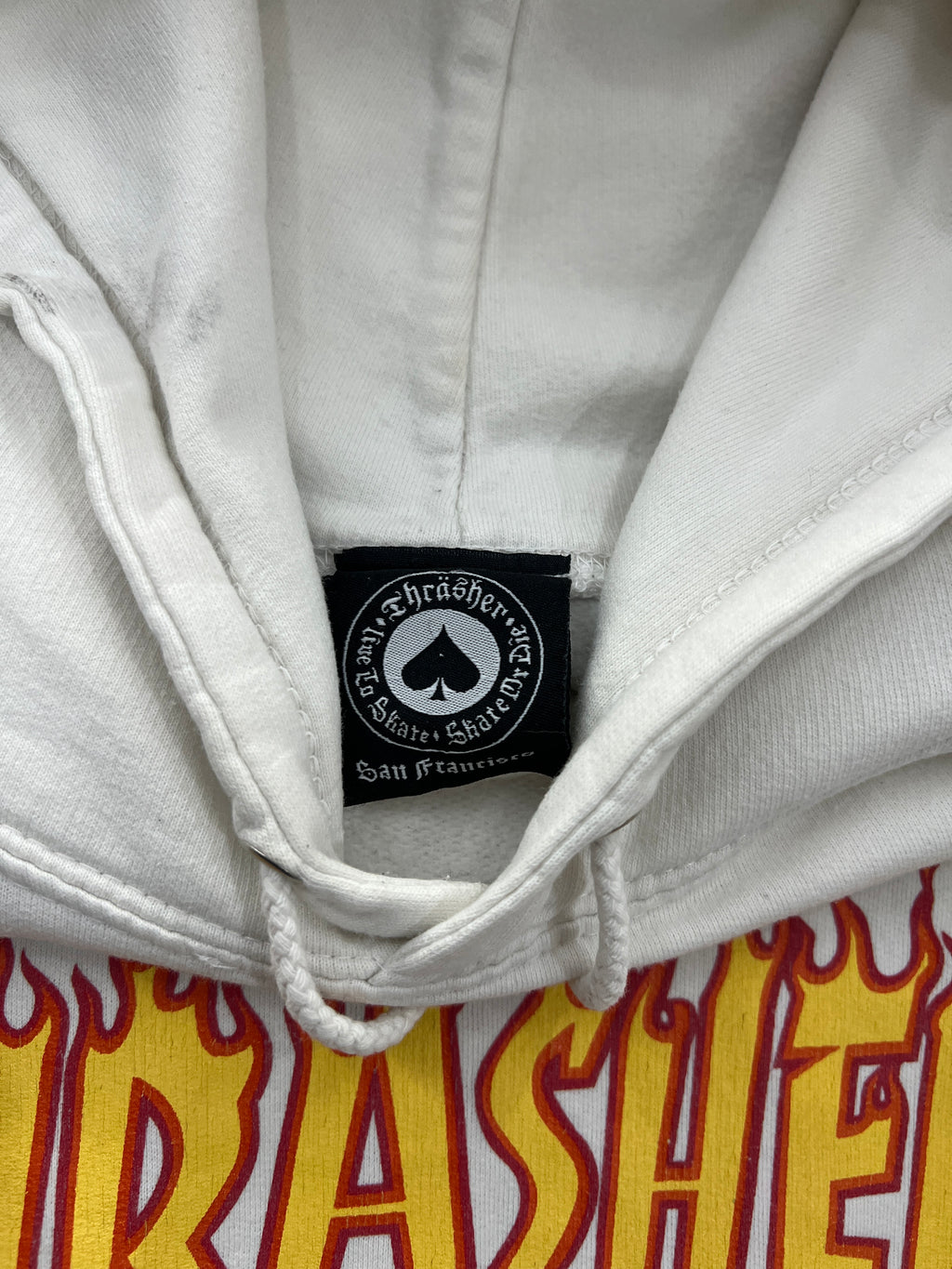 Thrasher White Hoodie (L)
