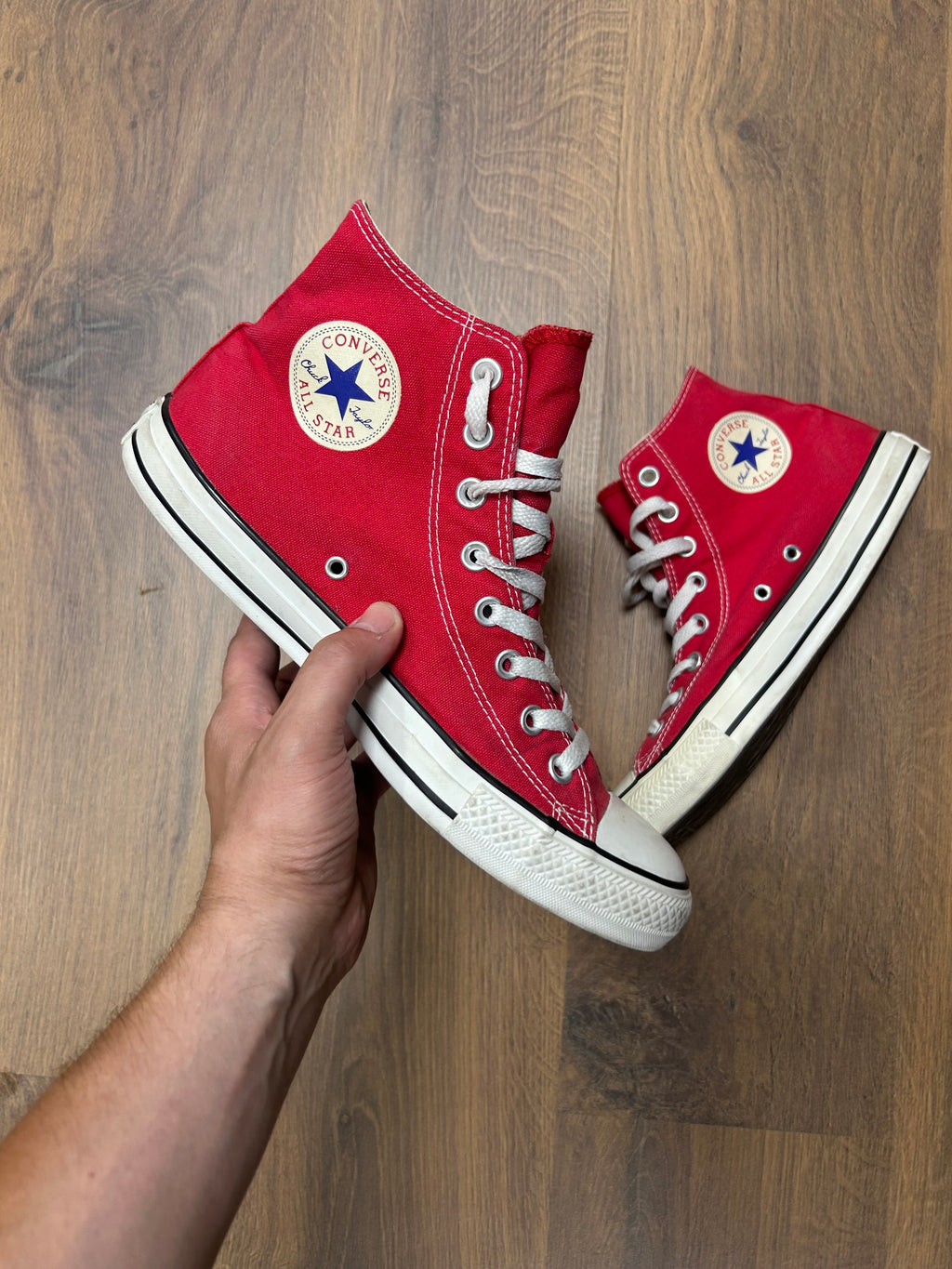 Red Converse Chuck Taylors (42)