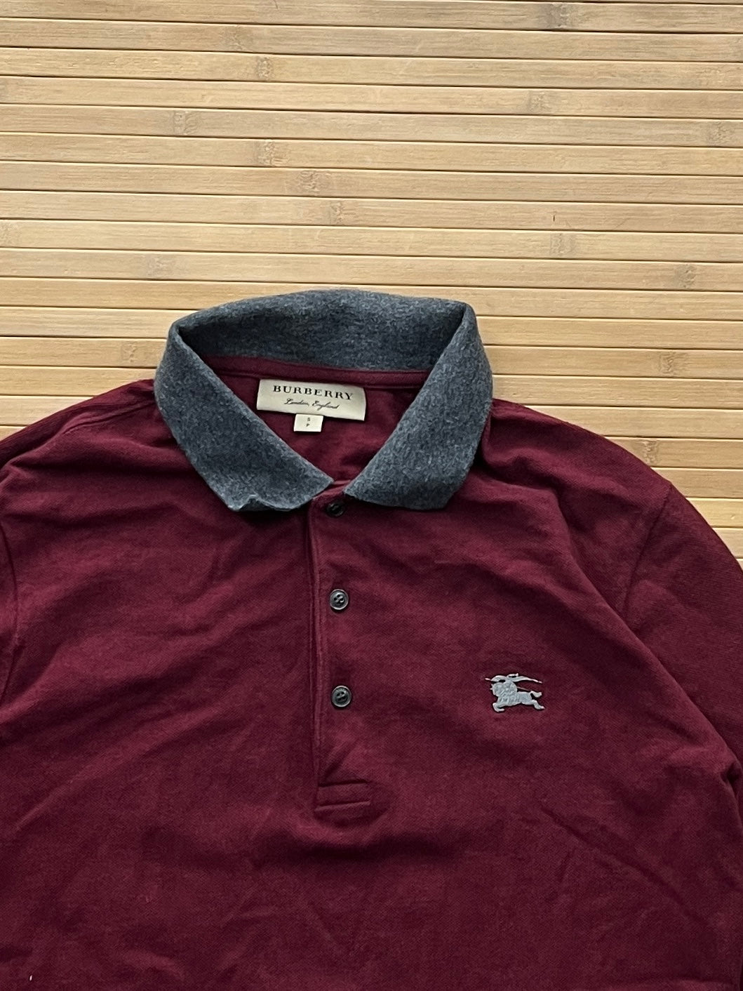 Burberry Long Sleeve Polo (S)